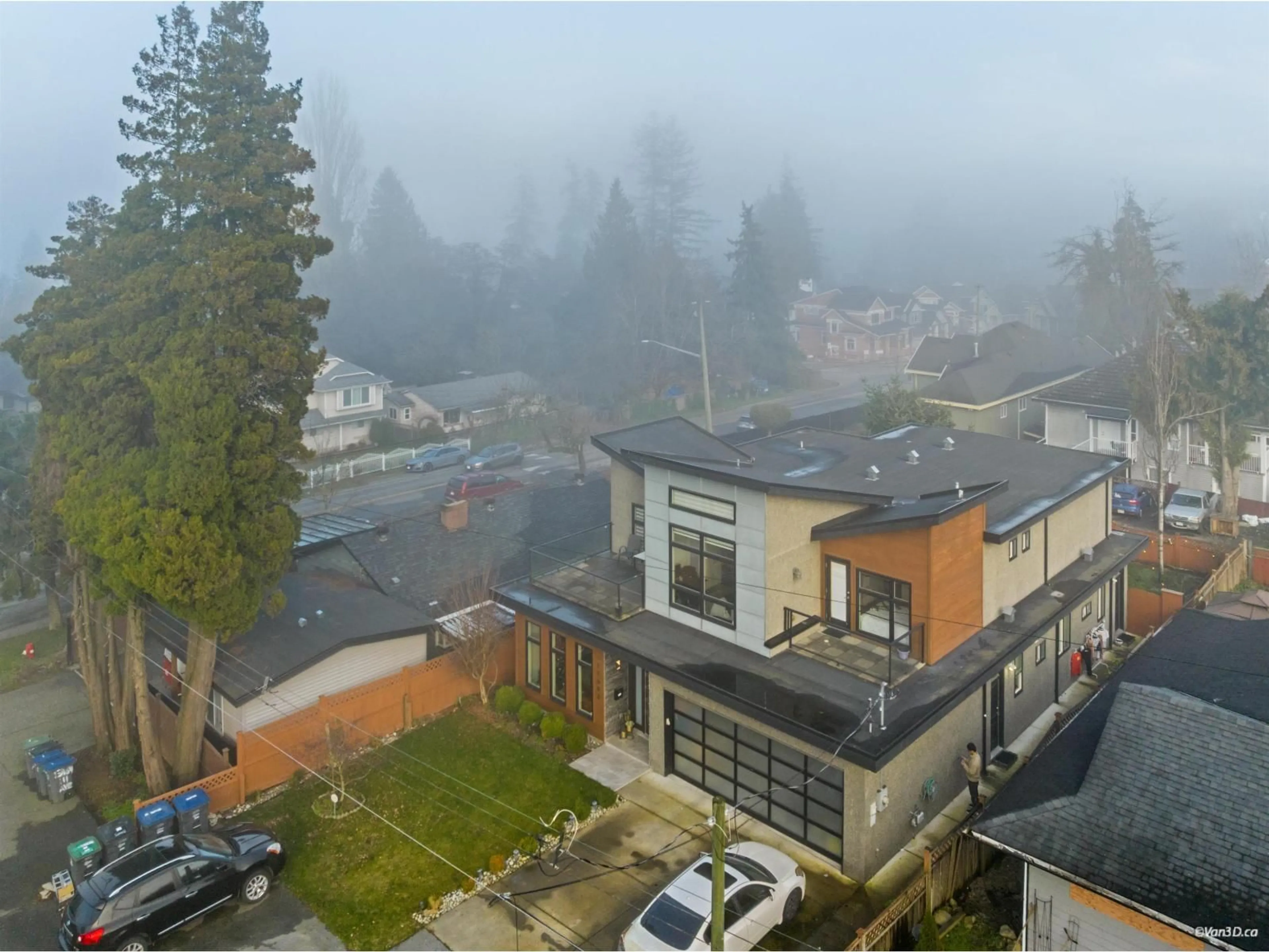 A pic from outside/outdoor area/front of a property/back of a property/a pic from drone, mountain view for 11082 131A STREET, Surrey British Columbia V3T3R9