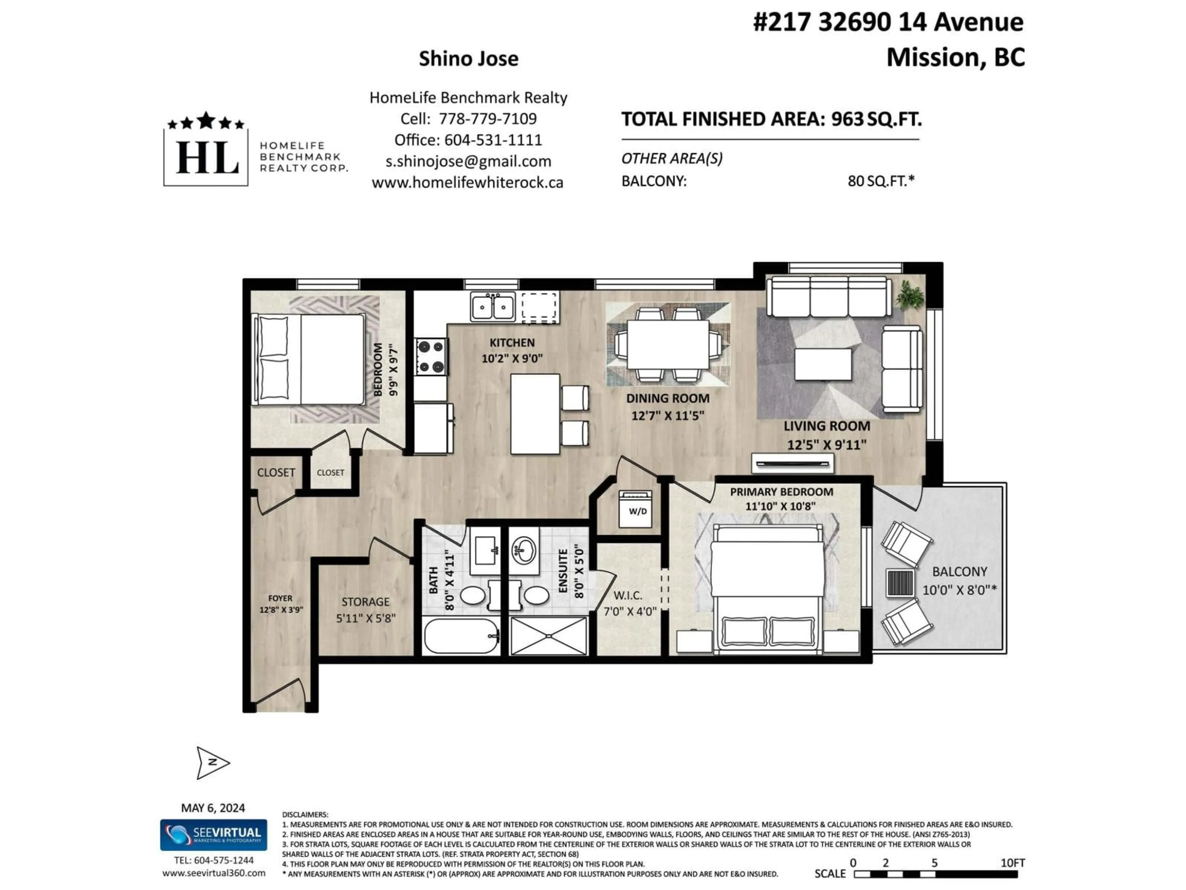 Floor plan for 217 - 32690 14 AVENUE, Mission British Columbia V2V0K5
