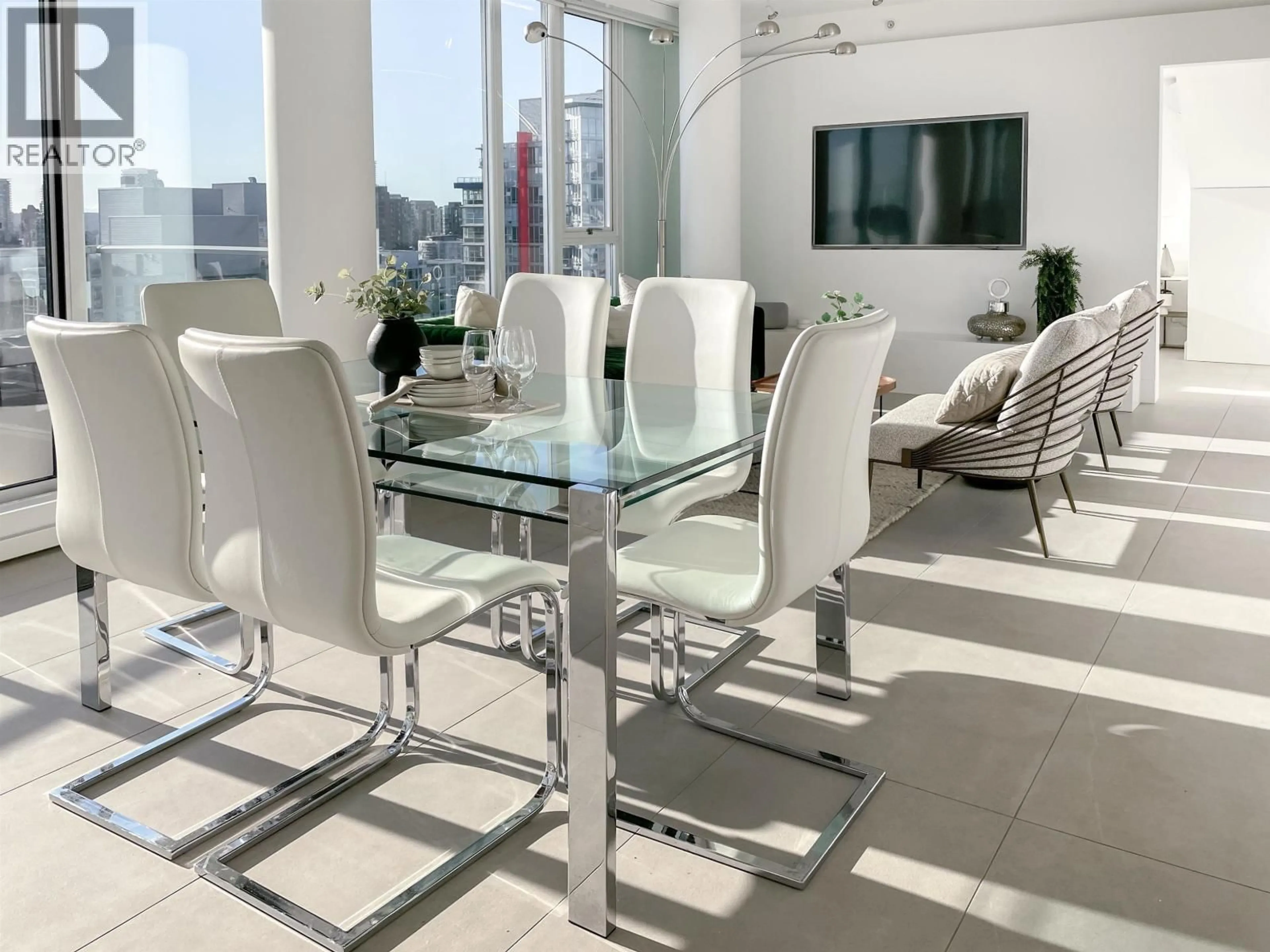 Dining room, ceramic/tile floor for 3703 - 689 ABBOTT STREET, Vancouver British Columbia V6B0J2