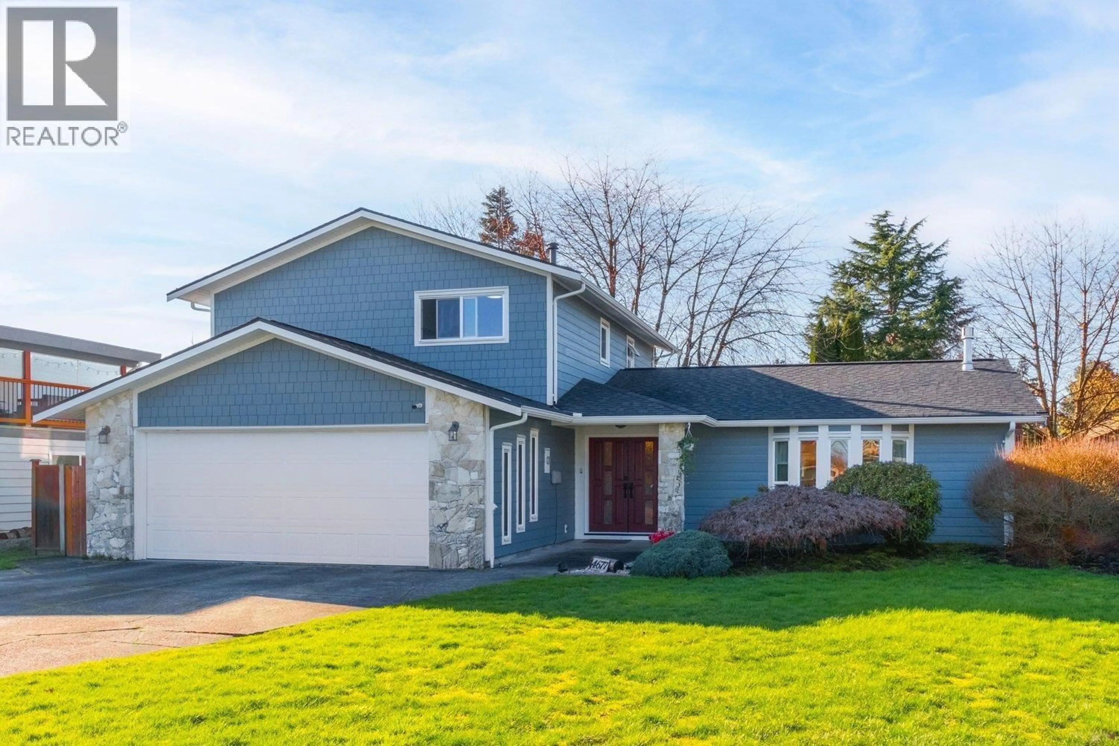 Home with vinyl exterior material, street for 4677 56A STREET, Ladner British Columbia V4K3C7