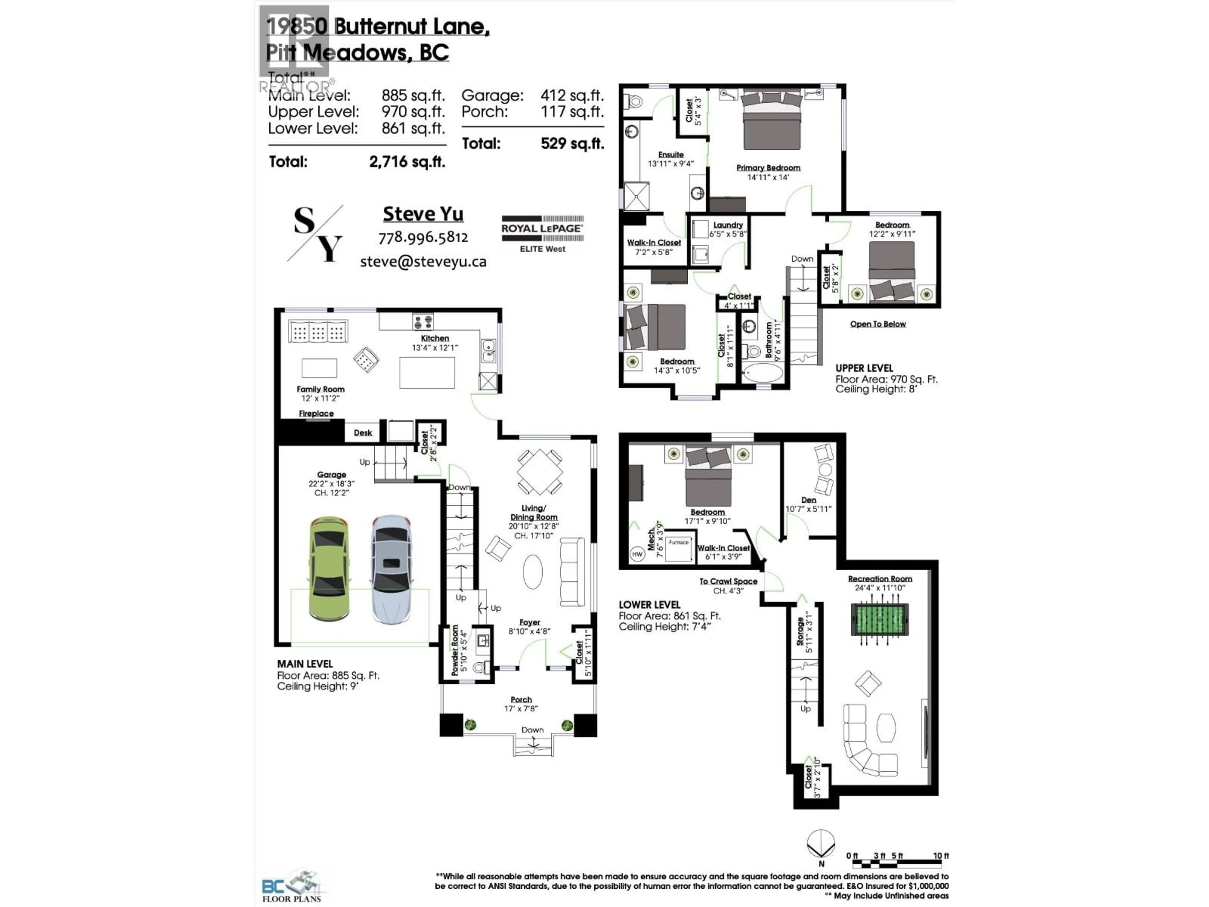 Floor plan for 19850 BUTTERNUT LANE, Pitt Meadows British Columbia V3Y2S7
