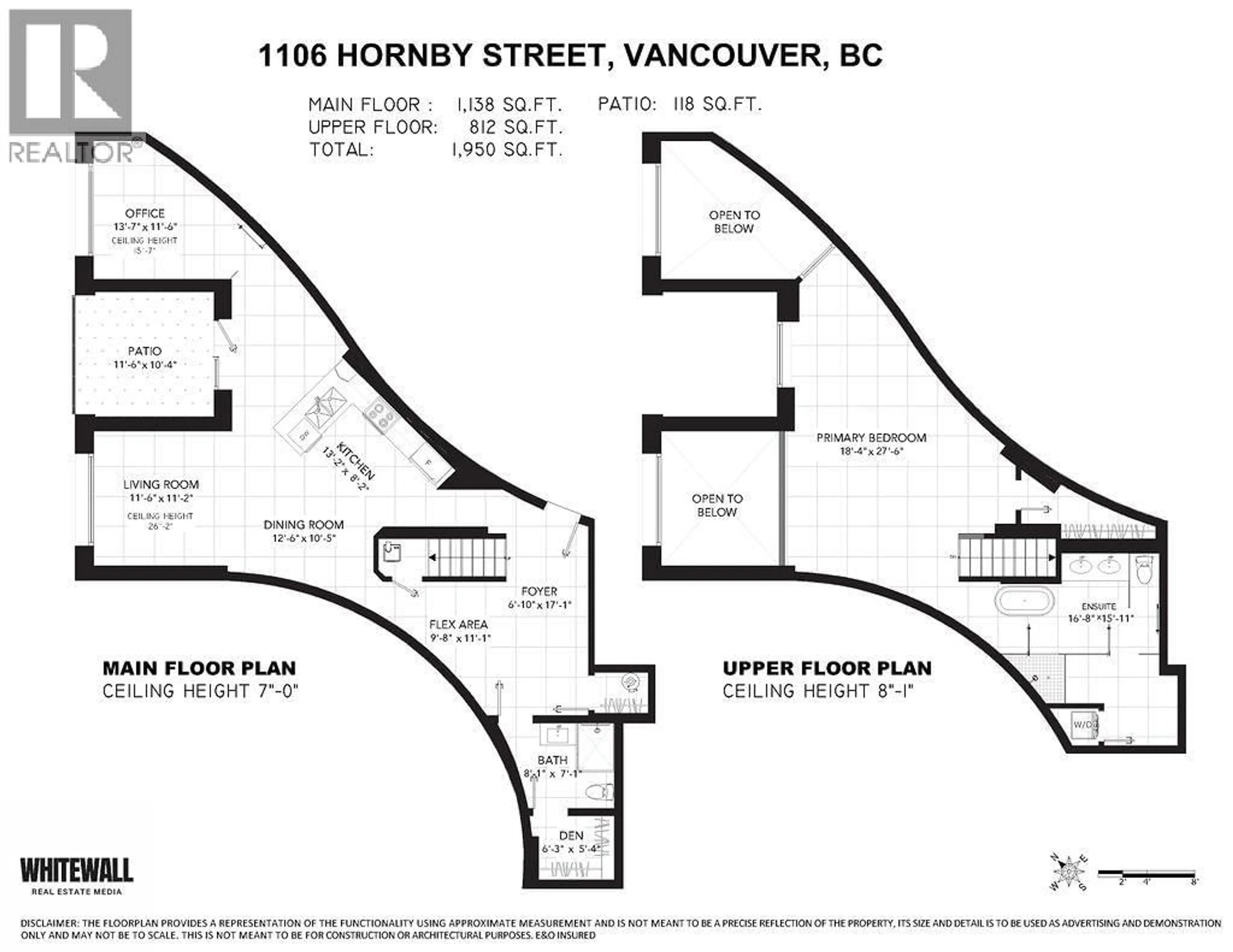 Floor plan for 1106 HORNBY STREET, Vancouver British Columbia V6Z1V8
