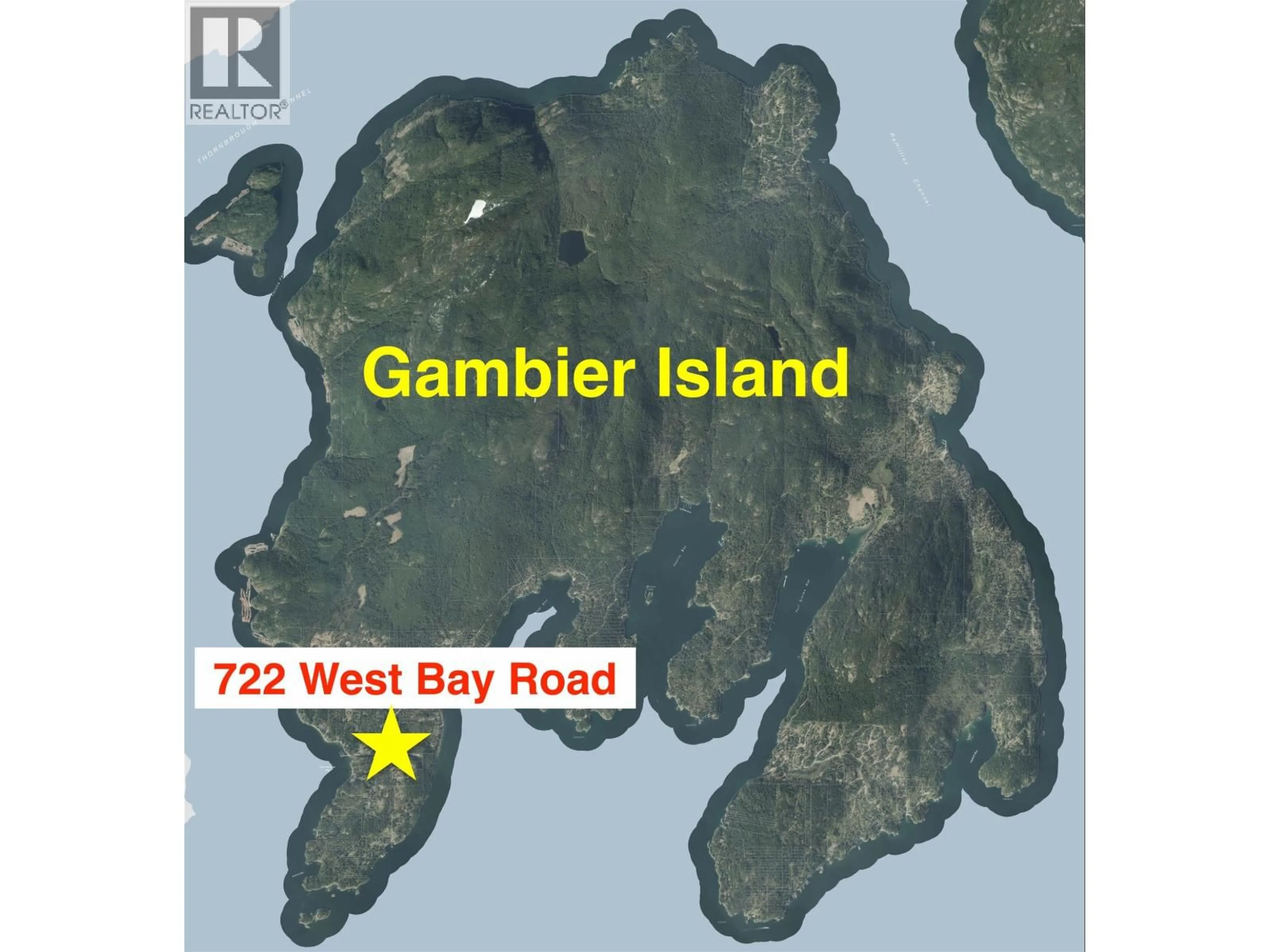 Picture of a map for 722 WEST BAY ROAD, Gambier Island British Columbia V0N1V4