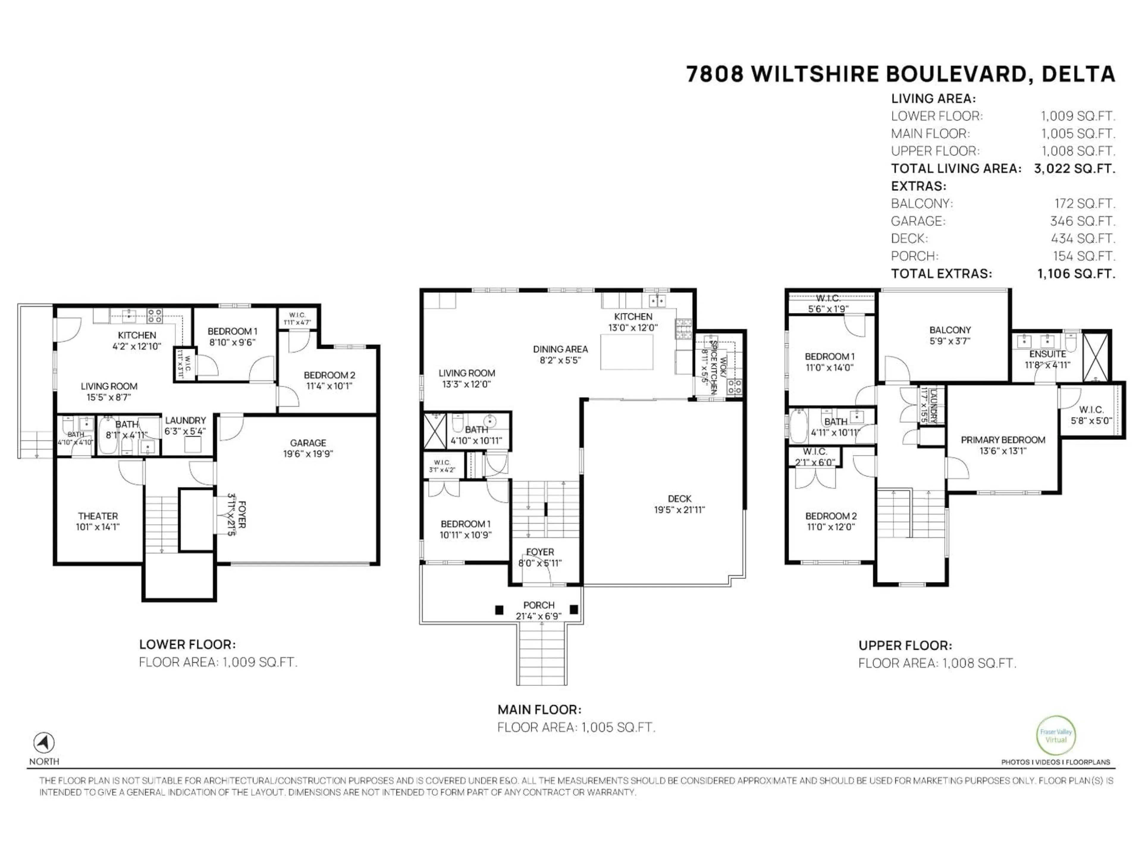 Floor plan for 7808 WILTSHIRE BOULEVARD, Delta British Columbia V4C4B3