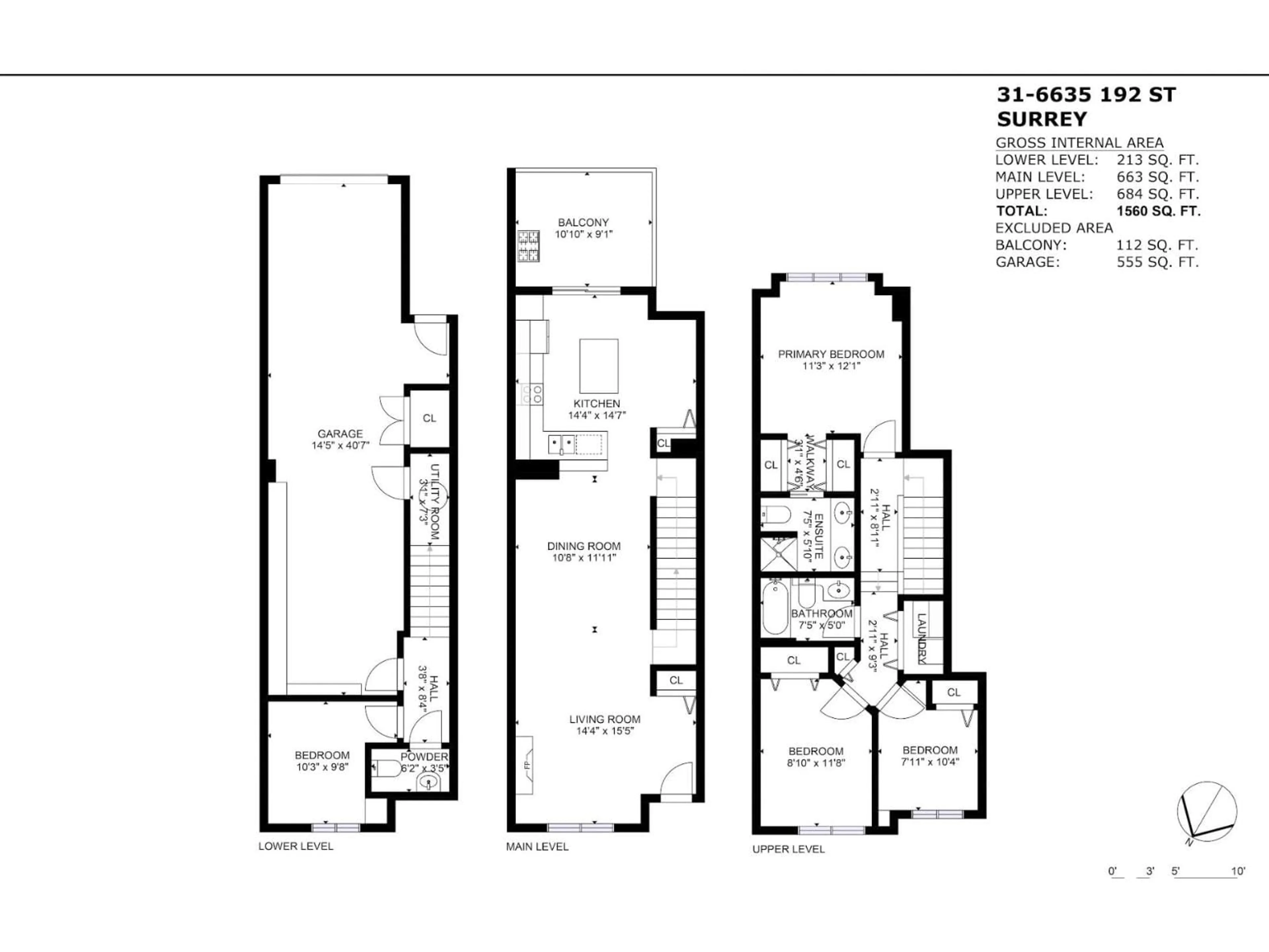 Floor plan for 31 - 6635 192 STREET, Surrey British Columbia V4N5T9