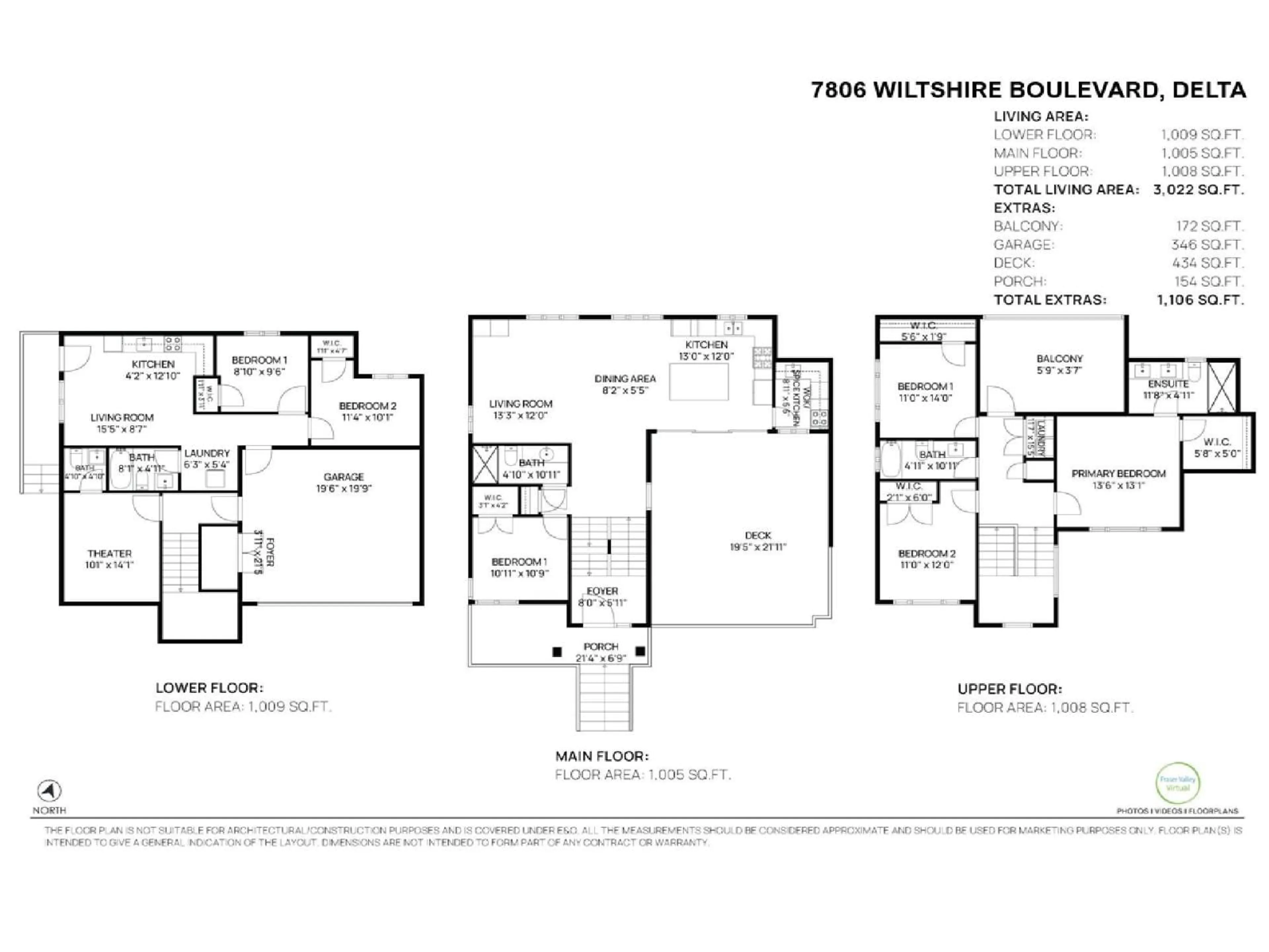 Floor plan for 7806 WILTSHIRE BOULEVARD, Delta British Columbia V4C4B3