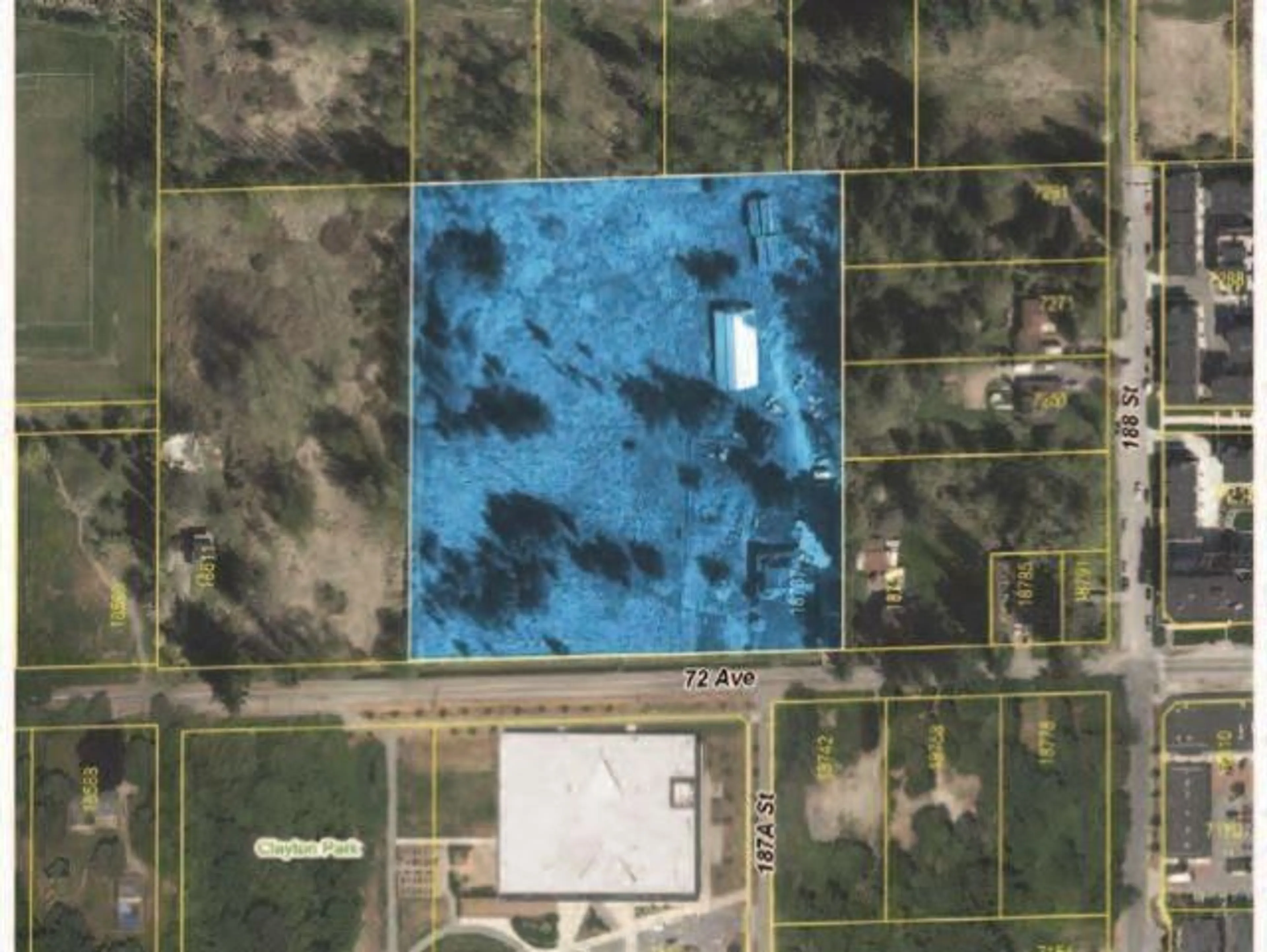 A pic from outside/outdoor area/front of a property/back of a property/a pic from drone, building for 18737 72 AVENUE, Surrey British Columbia V4N1M9