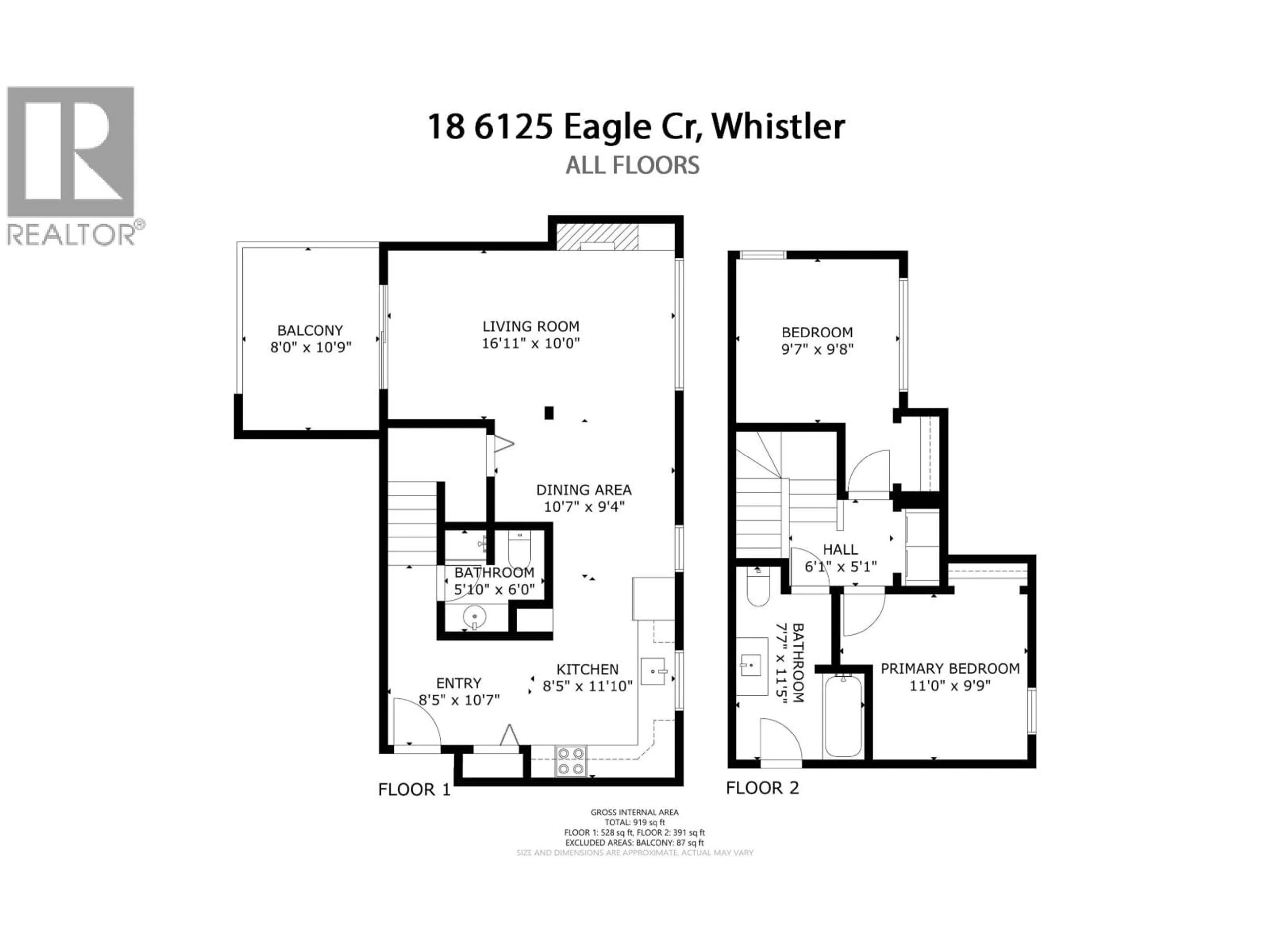 Floor plan for 18 - 6125 EAGLE DRIVE, Whistler British Columbia V8E0W3