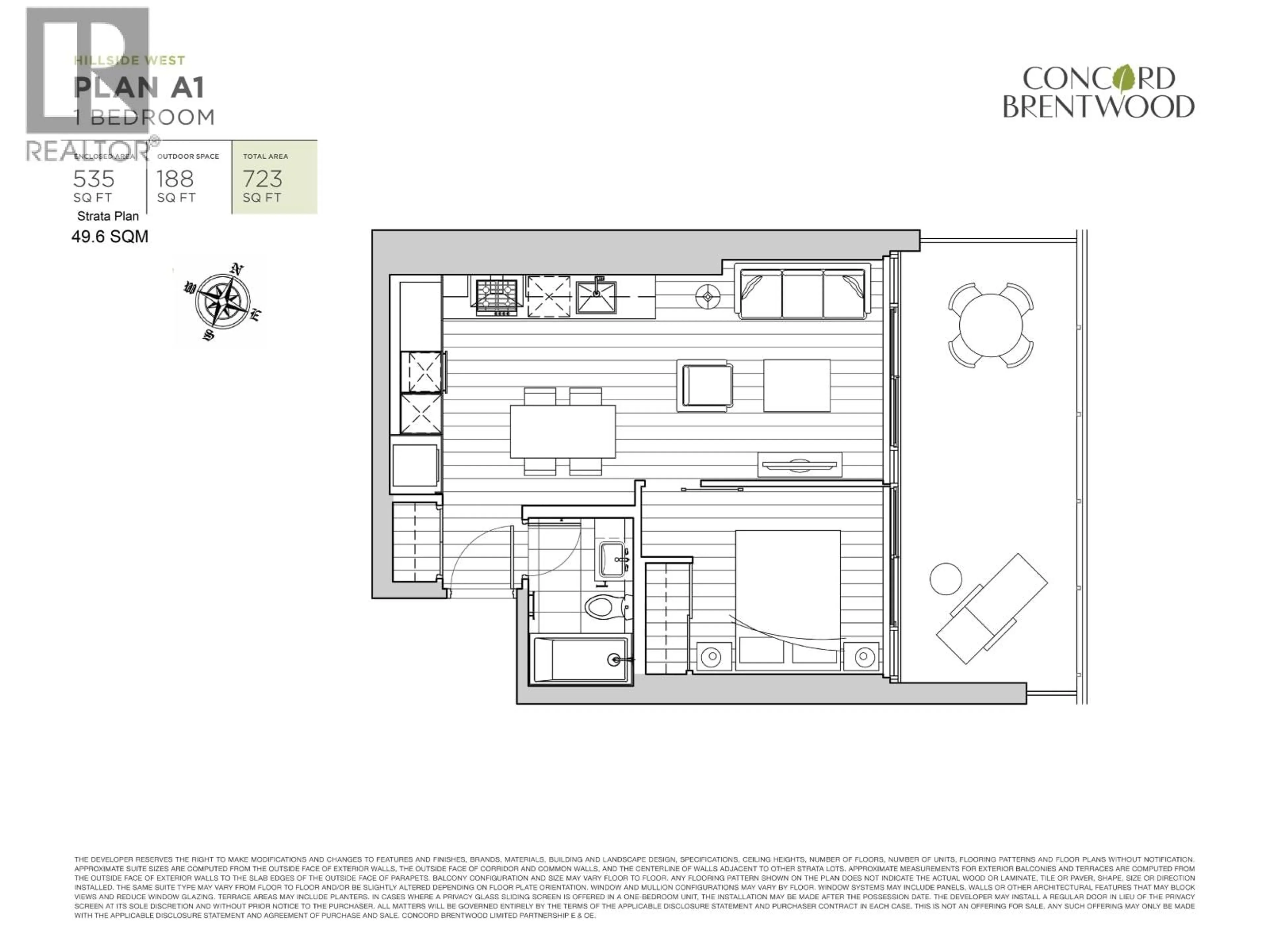 Floor plan for 4206 - 4720 LOUGHEED HIGHWAY, Burnaby British Columbia V5C0M8
