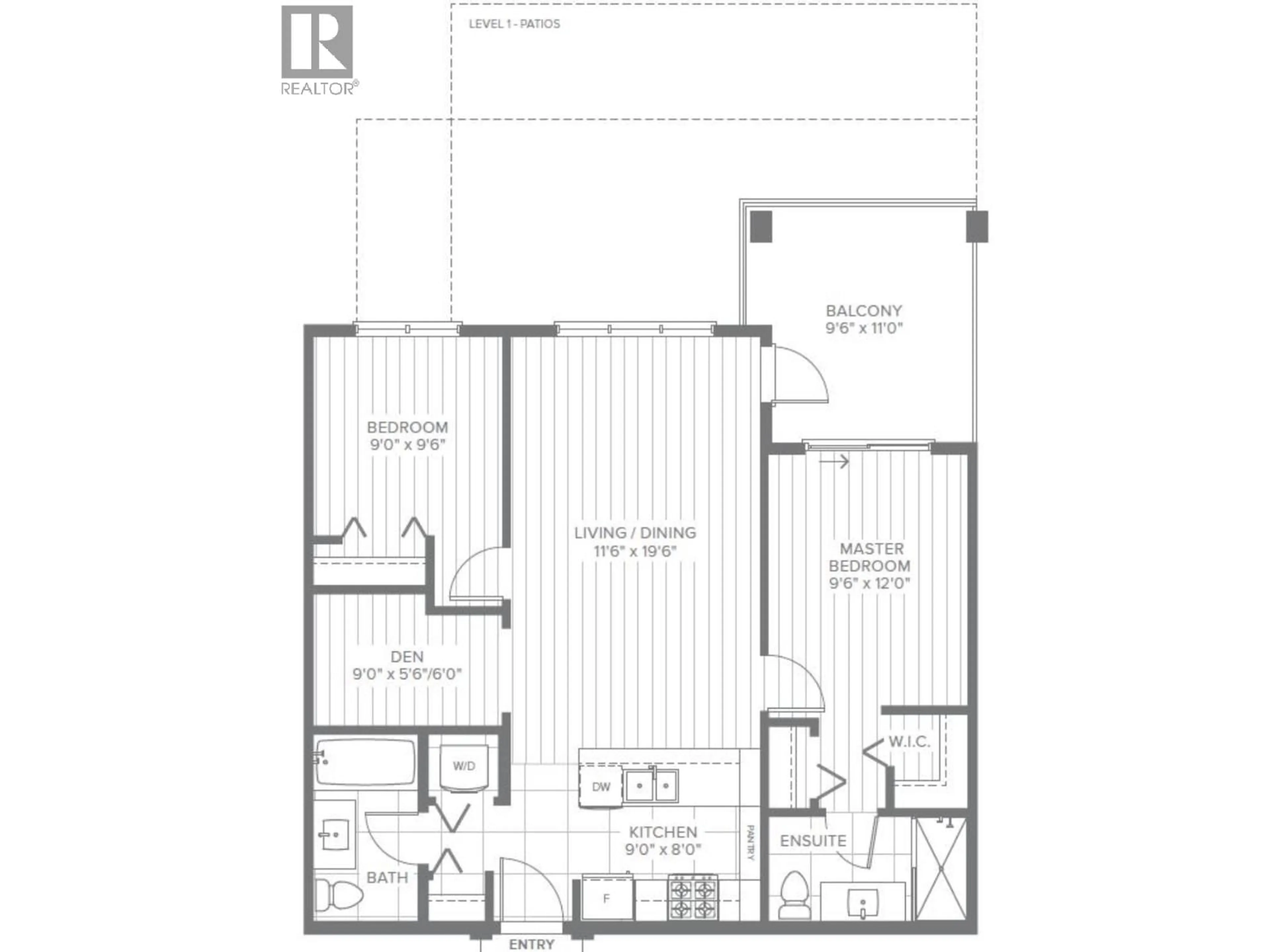 Floor plan for 420 - 23200 GILLEY ROAD, Richmond British Columbia V6V0C7