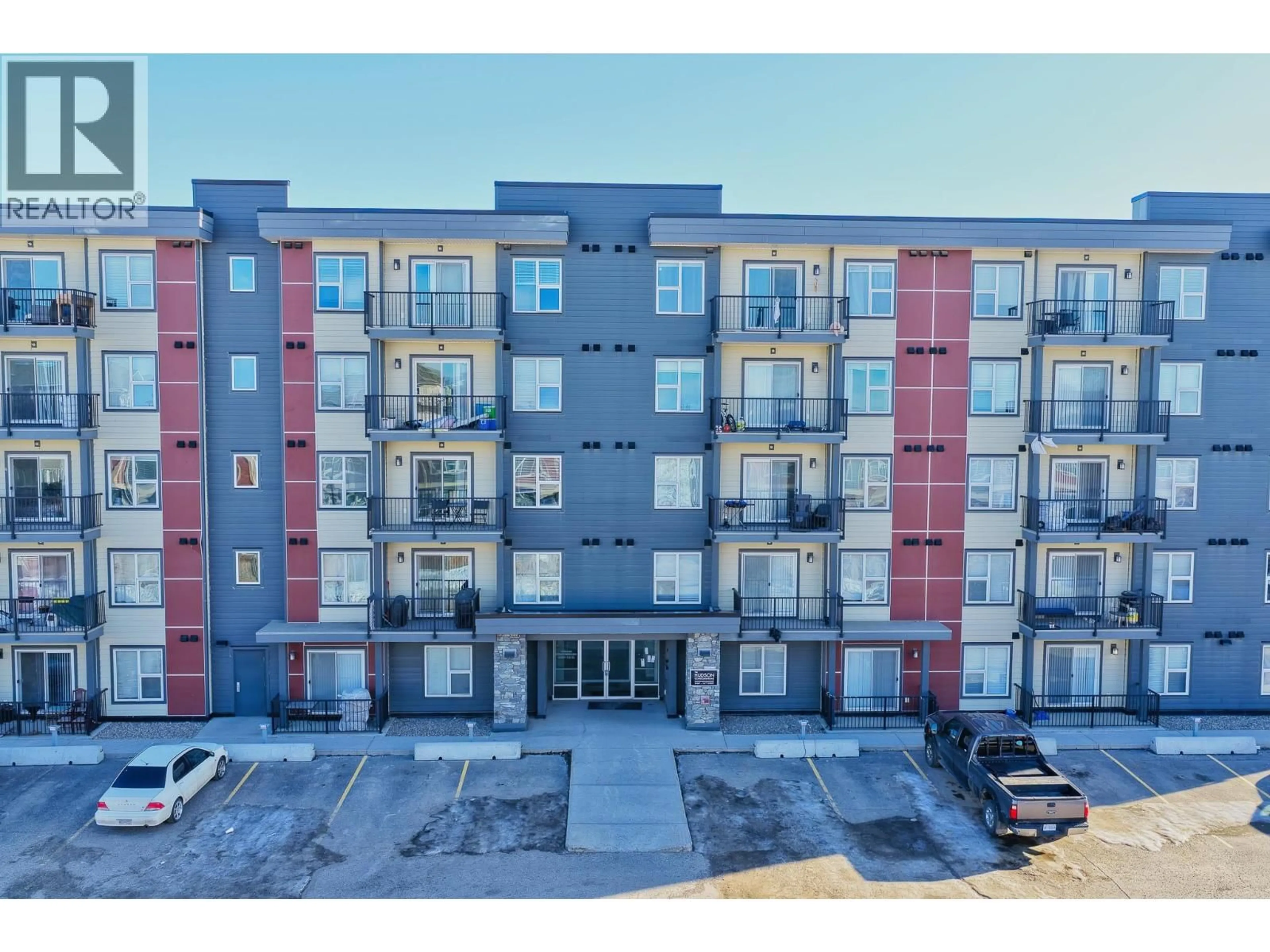 A pic from outside/outdoor area/front of a property/back of a property/a pic from drone, building for 204 - 10307 112 STREET, Fort St. John British Columbia V1J0N6