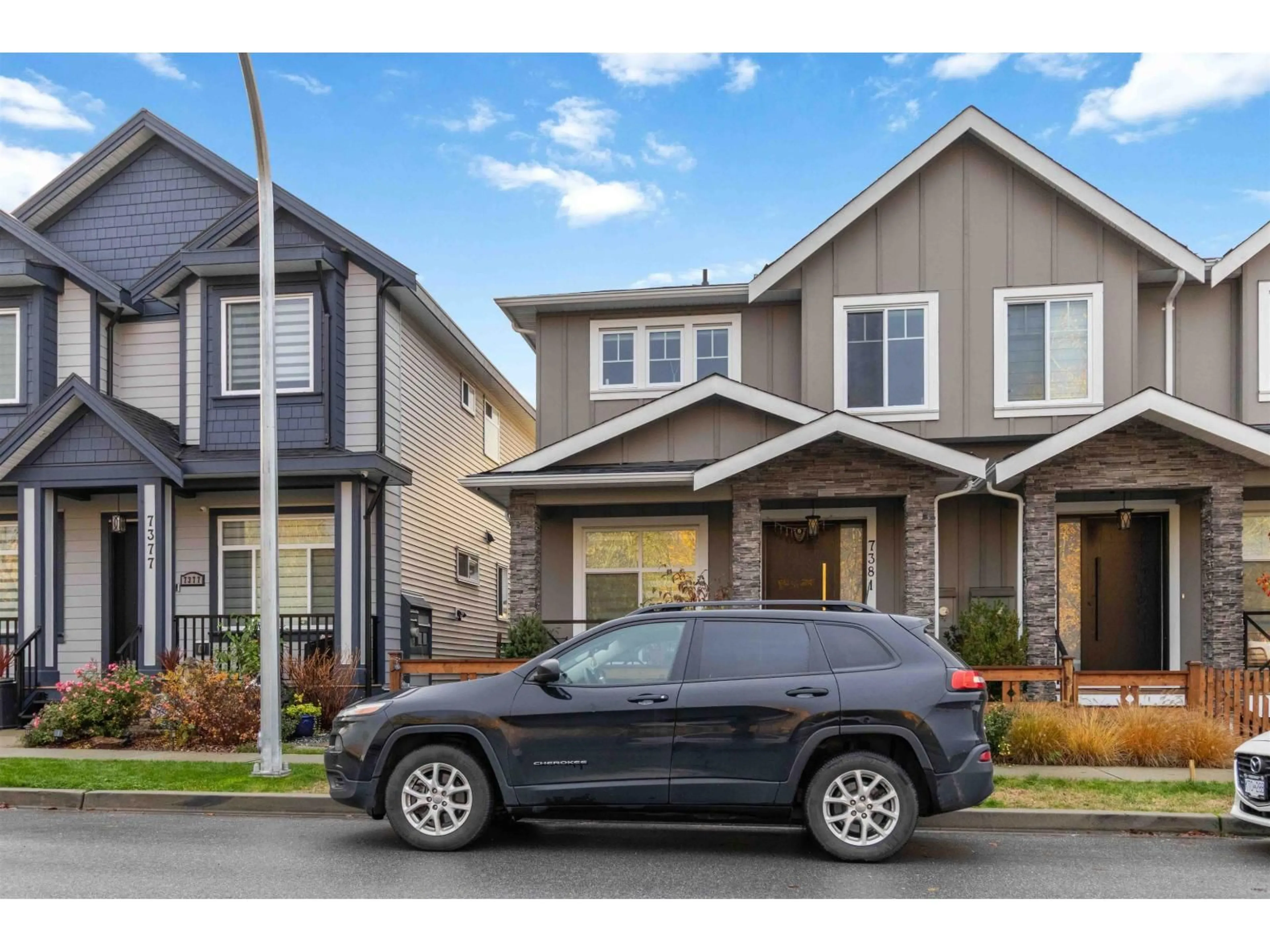 Home with vinyl exterior material, street for 7381 197 STREET, Langley British Columbia V2Y3R5