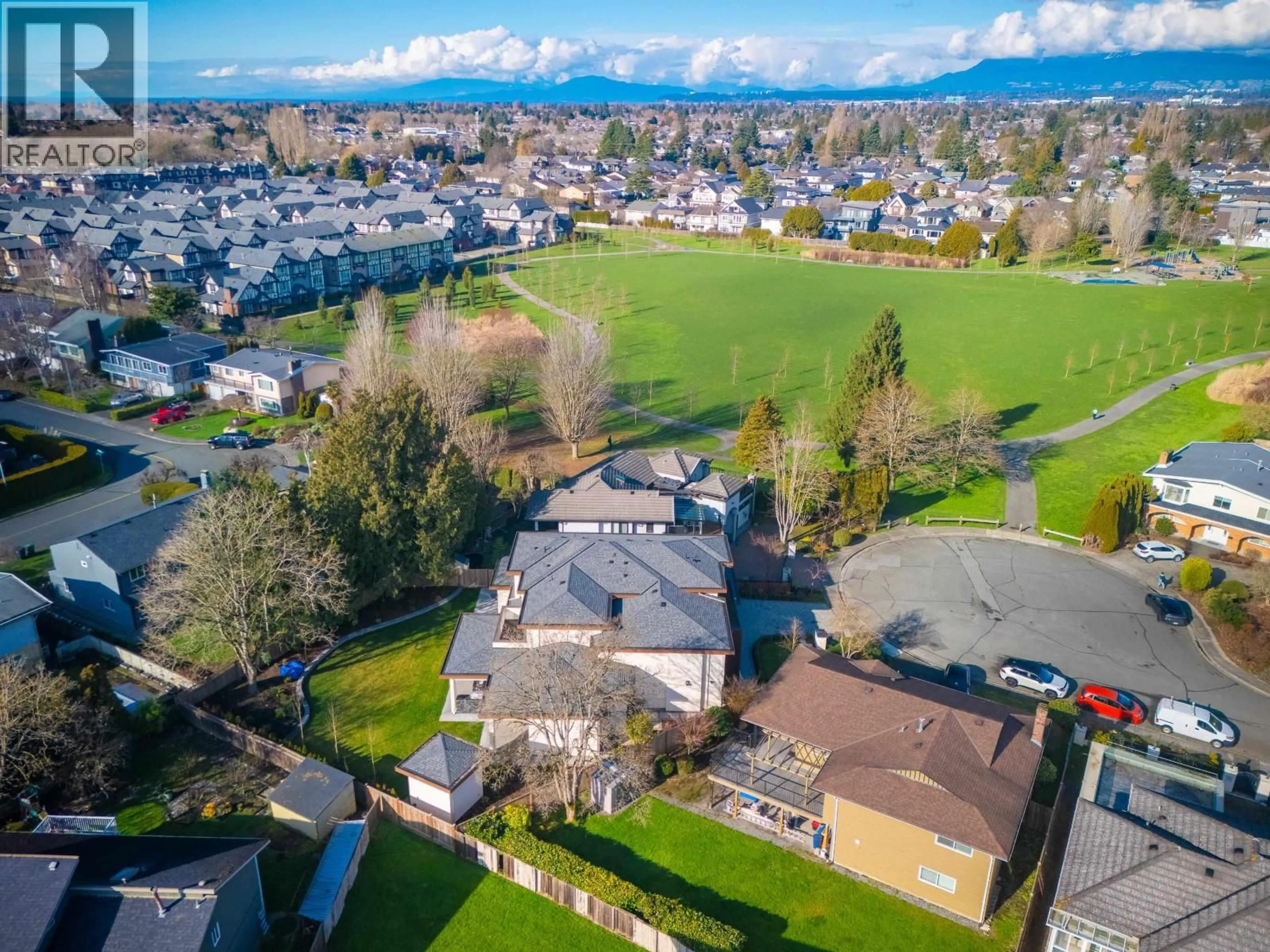 A pic from outside/outdoor area/front of a property/back of a property/a pic from drone, mountain view for 10780 REYNOLDS DRIVE, Richmond British Columbia V7E4B4