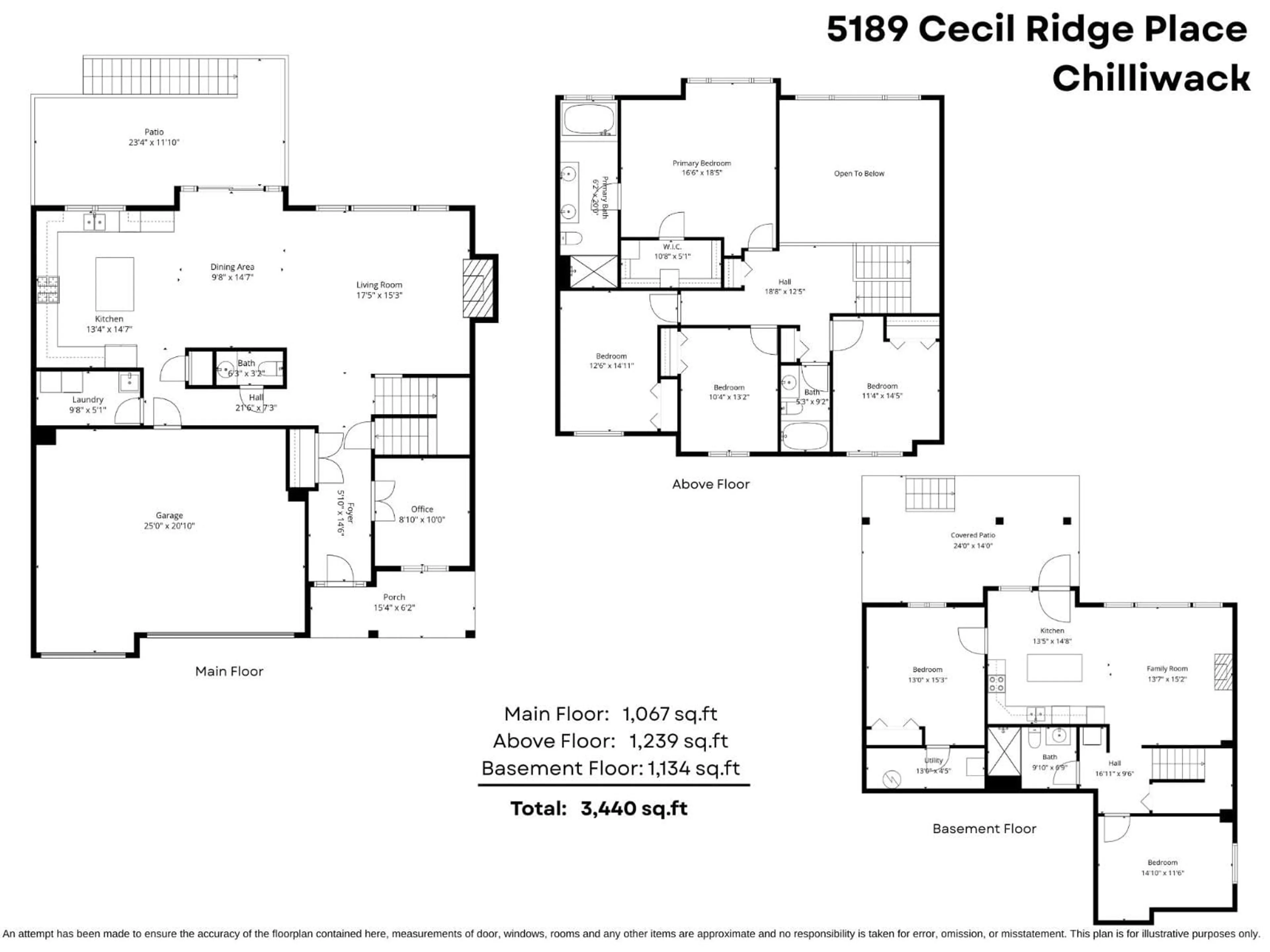 Floor plan for 5189 CECIL RIDGE PLACE, Chilliwack British Columbia V2R6A1