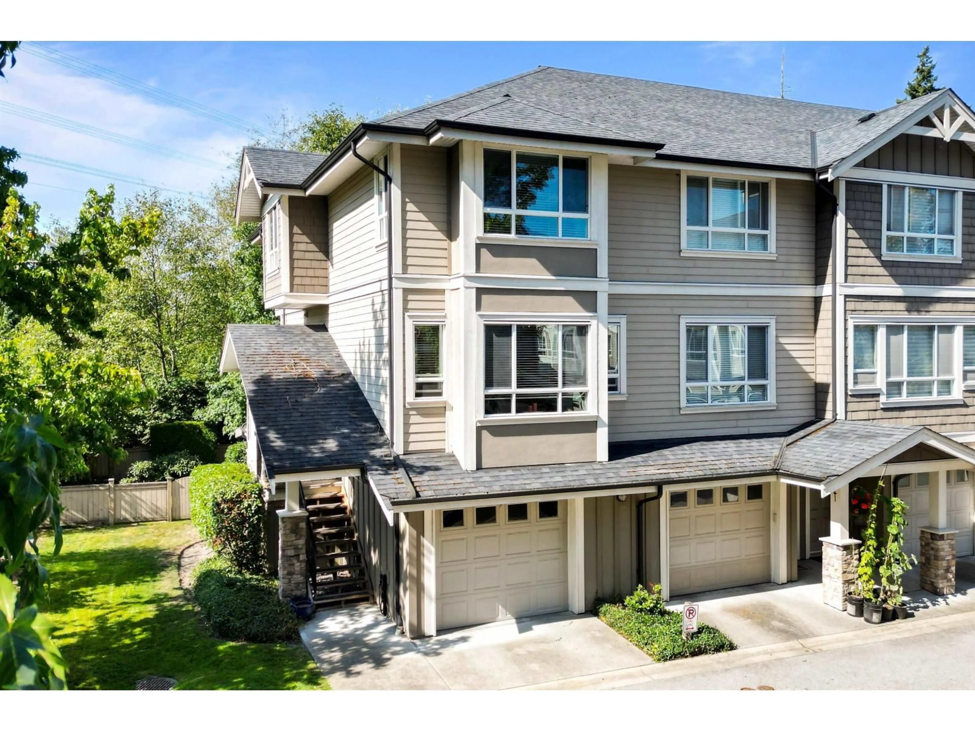 A pic from outside/outdoor area/front of a property/back of a property/a pic from drone, street for 59 - 2955 156 STREET, Surrey British Columbia V3Z2W8