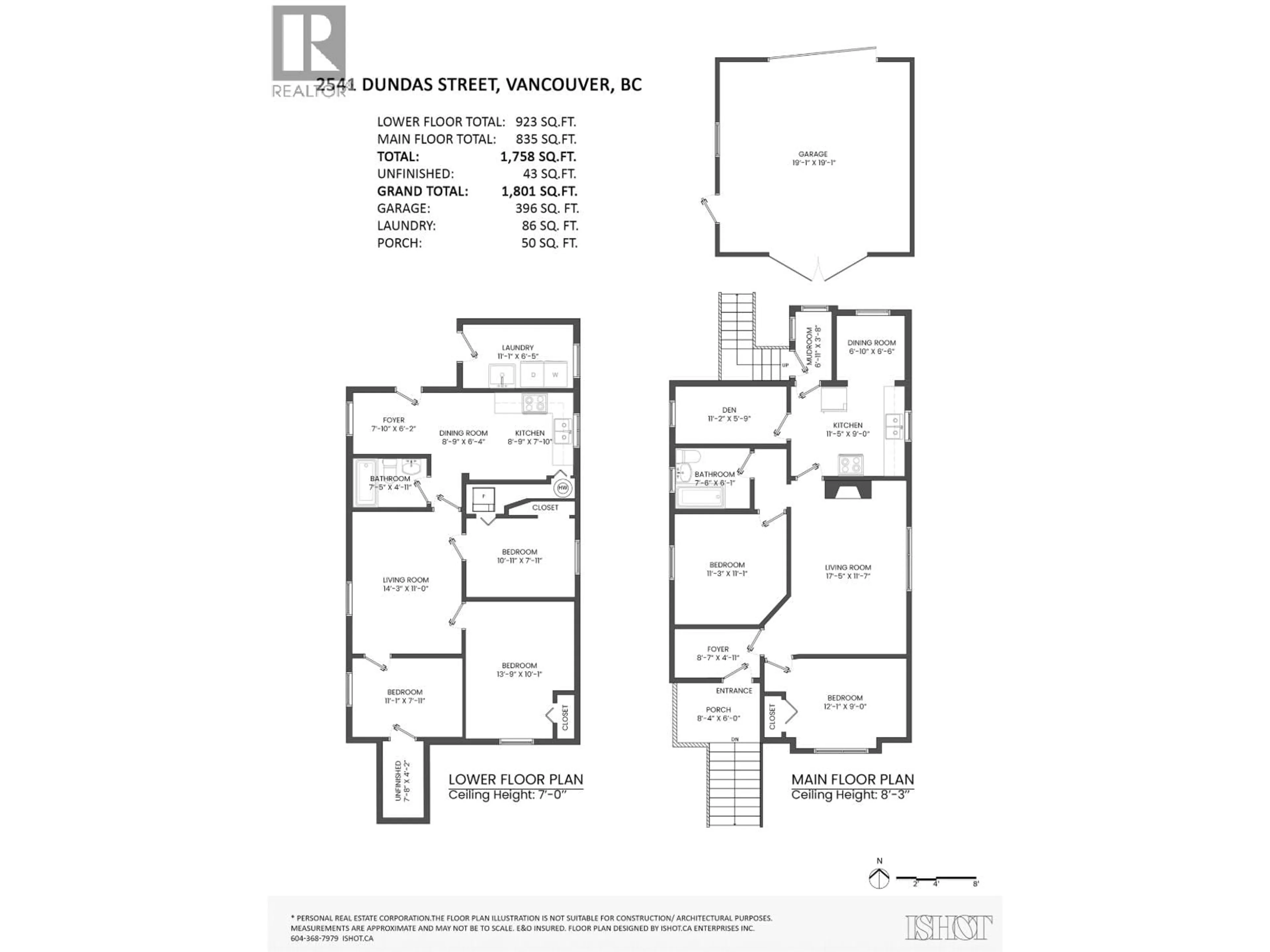 Floor plan for 2541 DUNDAS STREET, Vancouver British Columbia V5K1P7