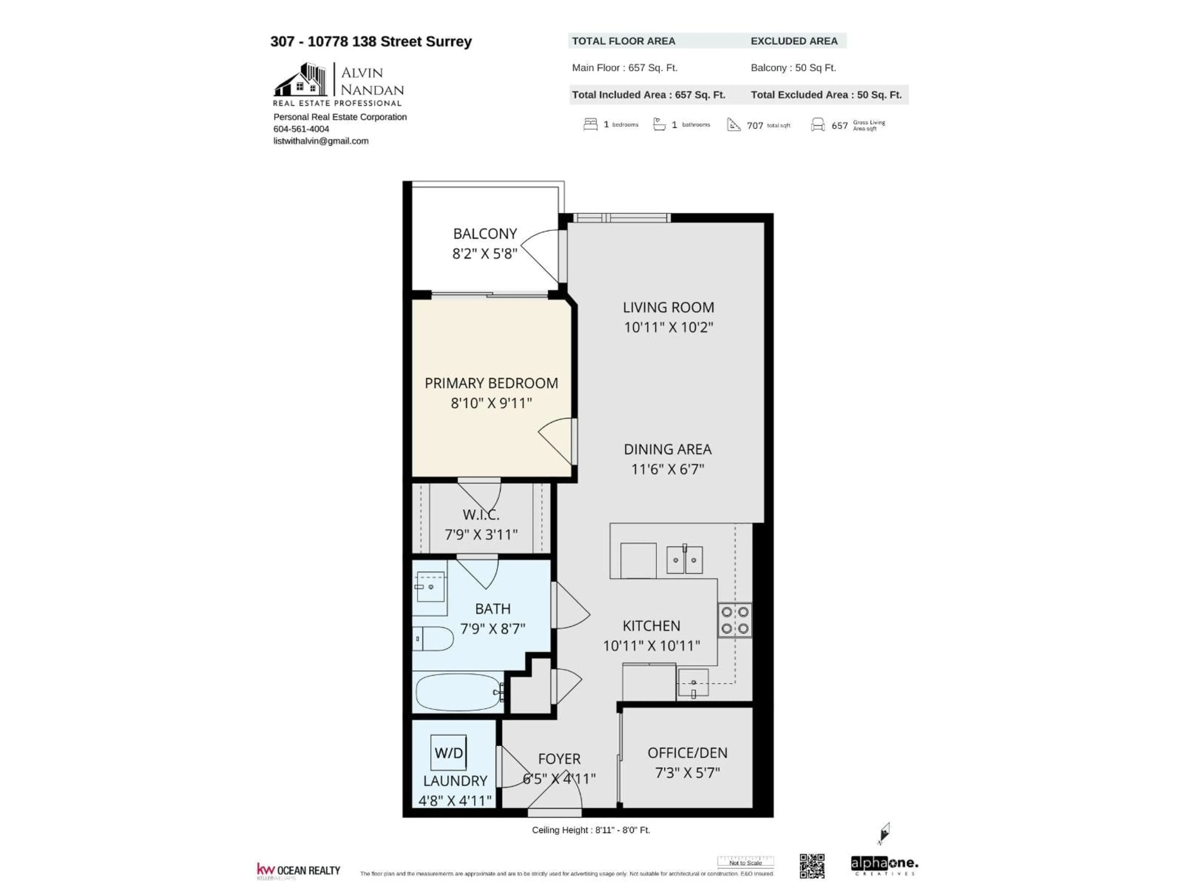 Floor plan for 307 - 10778 138 STREET, Surrey British Columbia V3T0S5