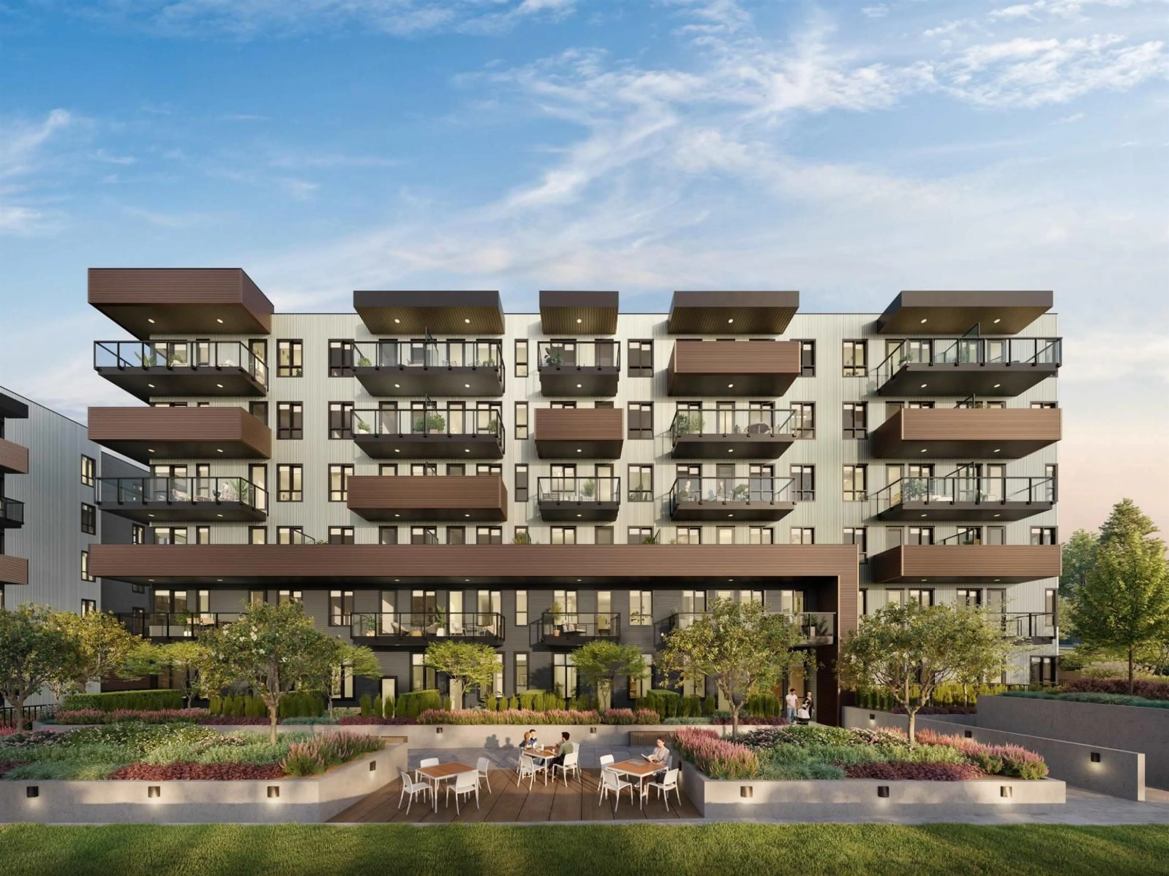 Patio, building for B205 - 18088 72 AVENUE, Surrey British Columbia V3N6B7