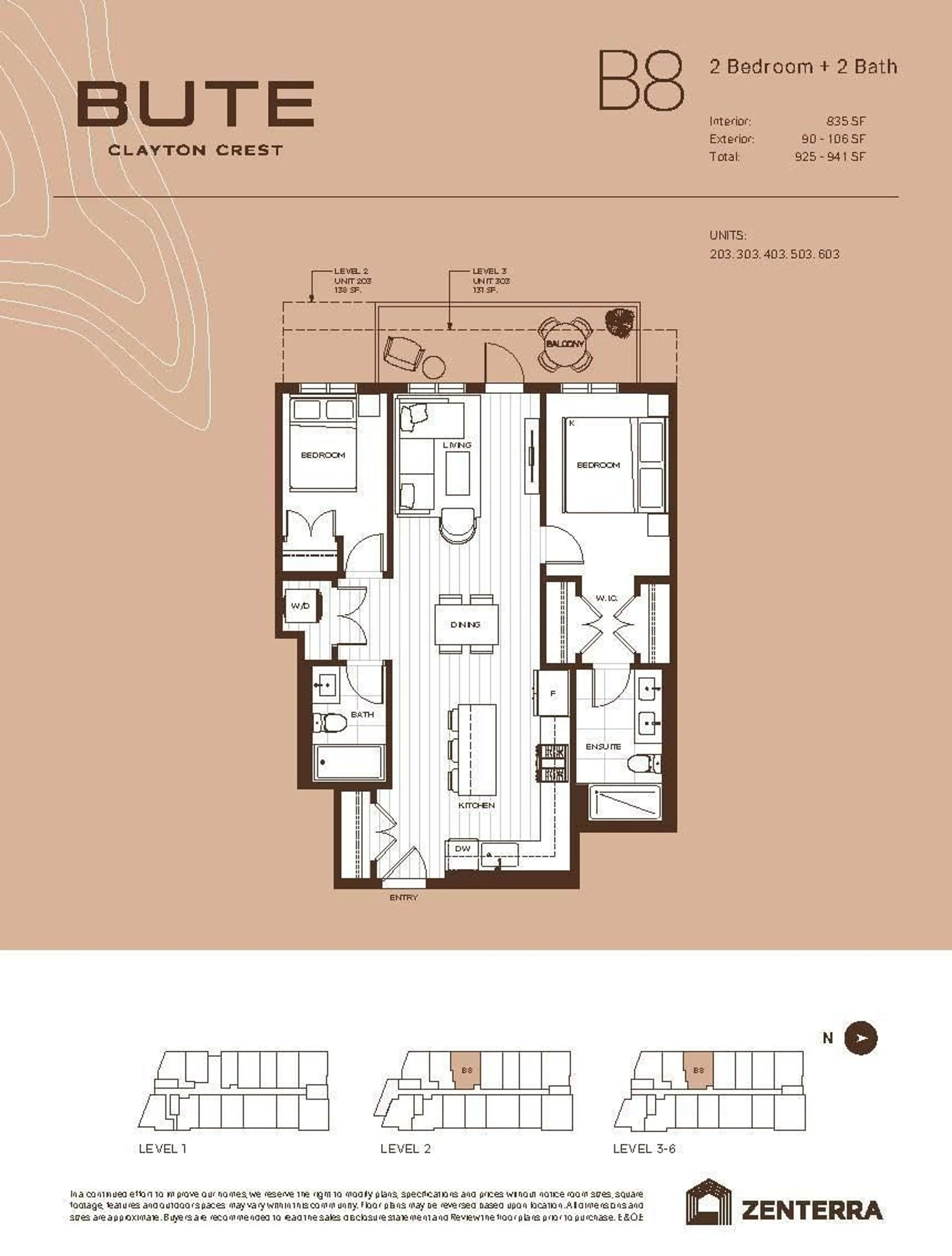 Floor plan for B303 - 18088 72 AVENUE, Surrey British Columbia V3N6B7
