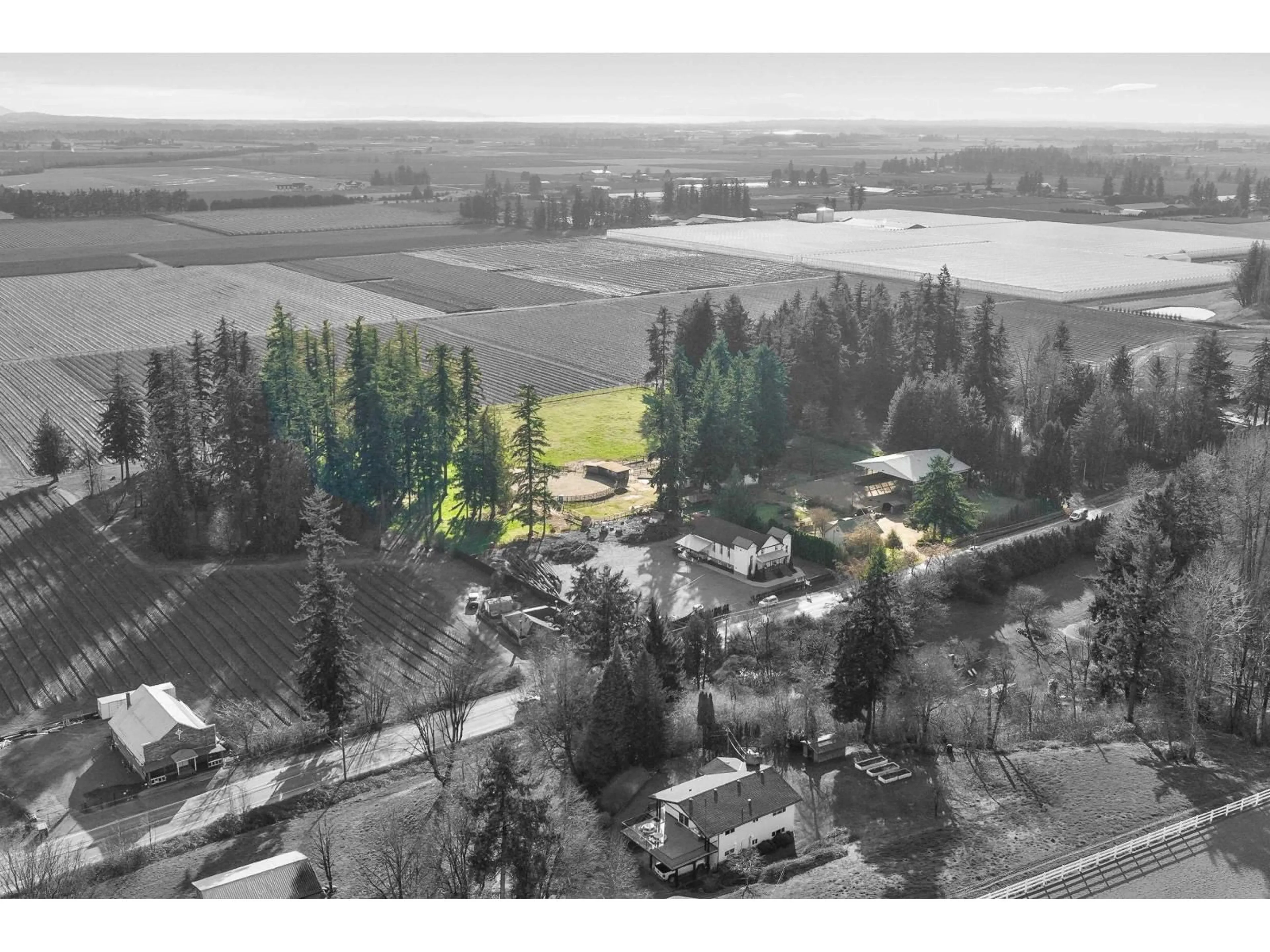 A pic from outside/outdoor area/front of a property/back of a property/a pic from drone, unknown for 29380 HUNTINGDON ROAD, Abbotsford British Columbia V4X1S7