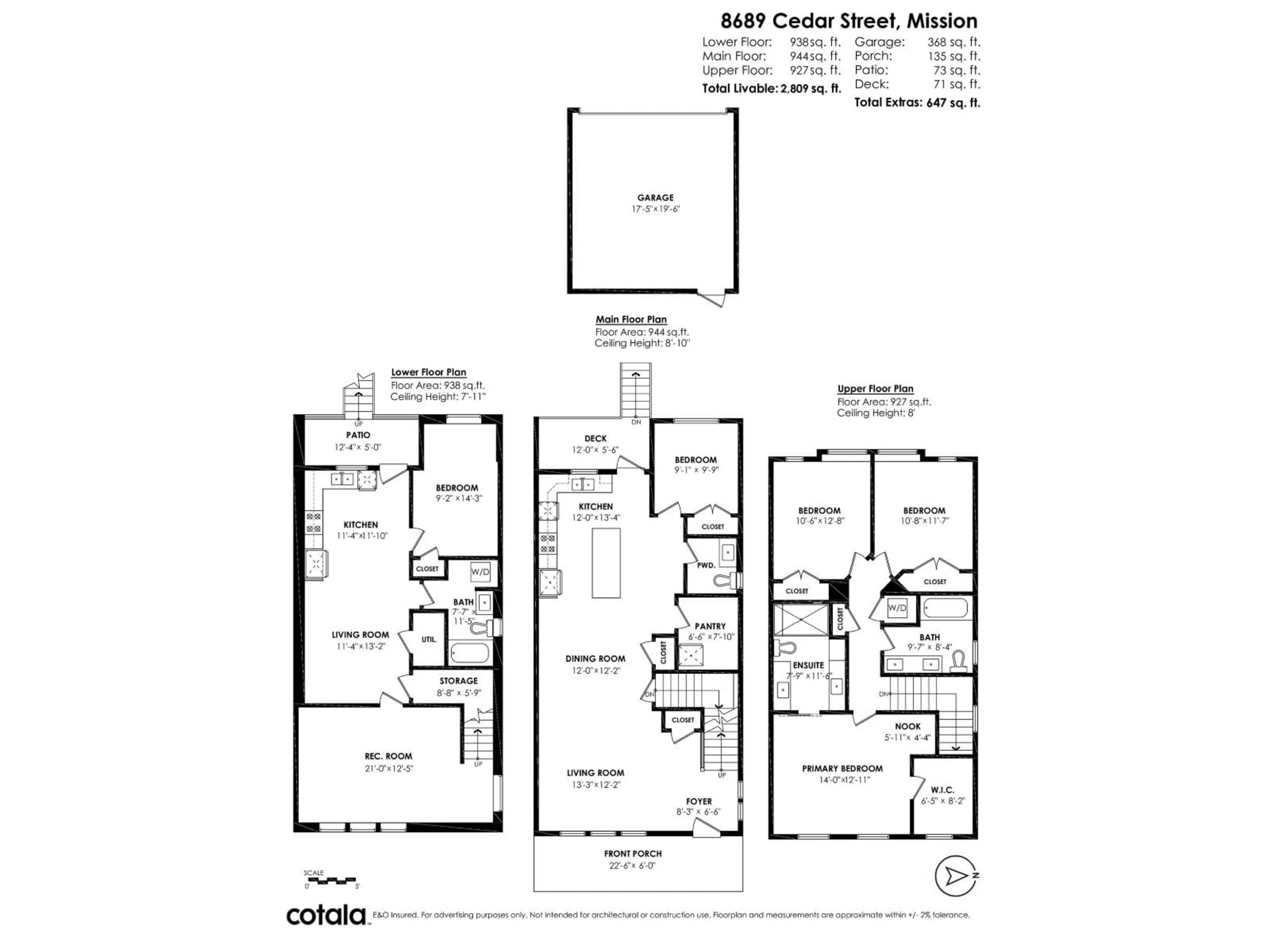 Floor plan for 8689 CEDAR STREET, Mission British Columbia V4S0E3
