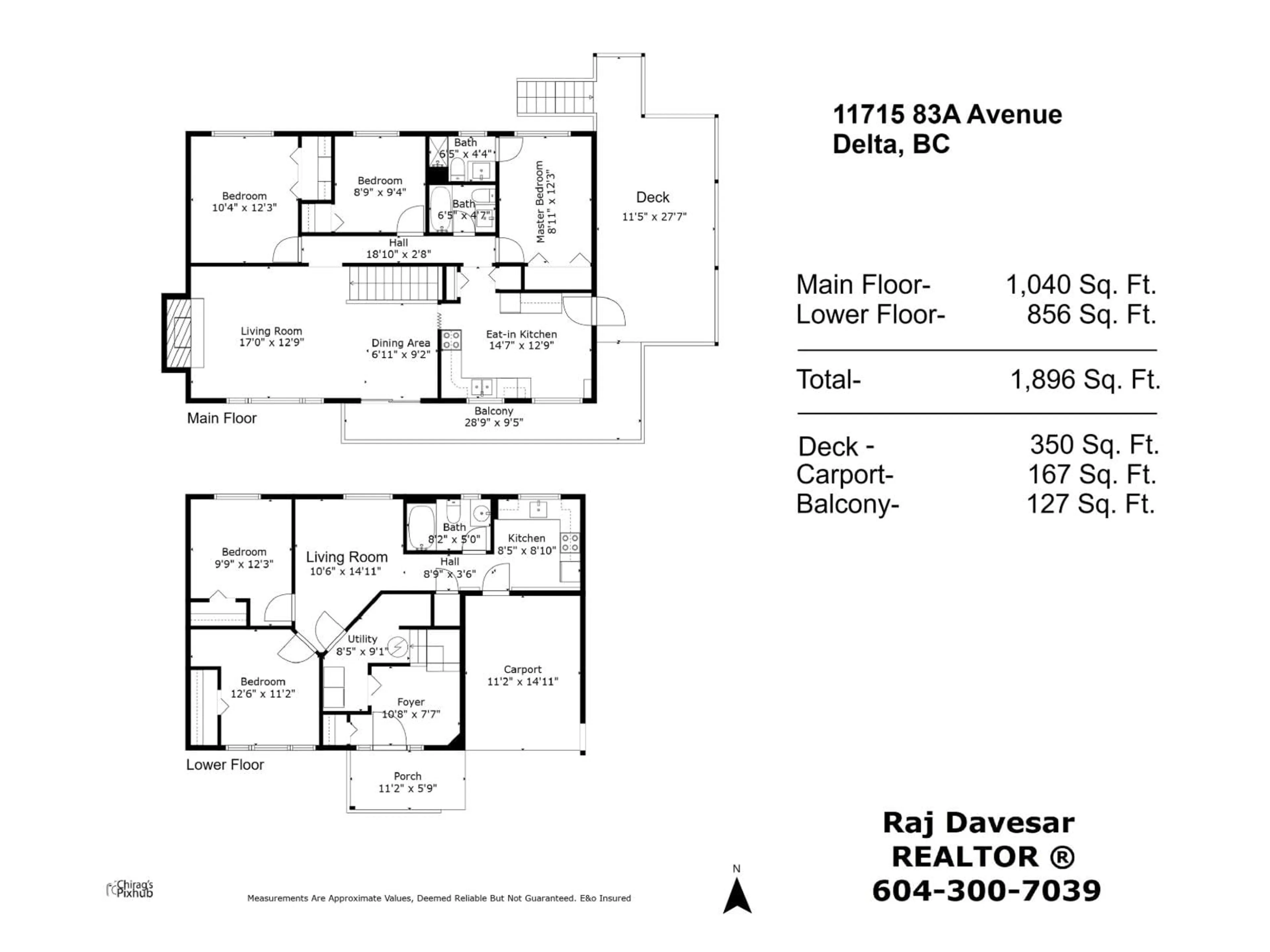 Floor plan for 11715 83A AVENUE, Delta British Columbia V4C2J9