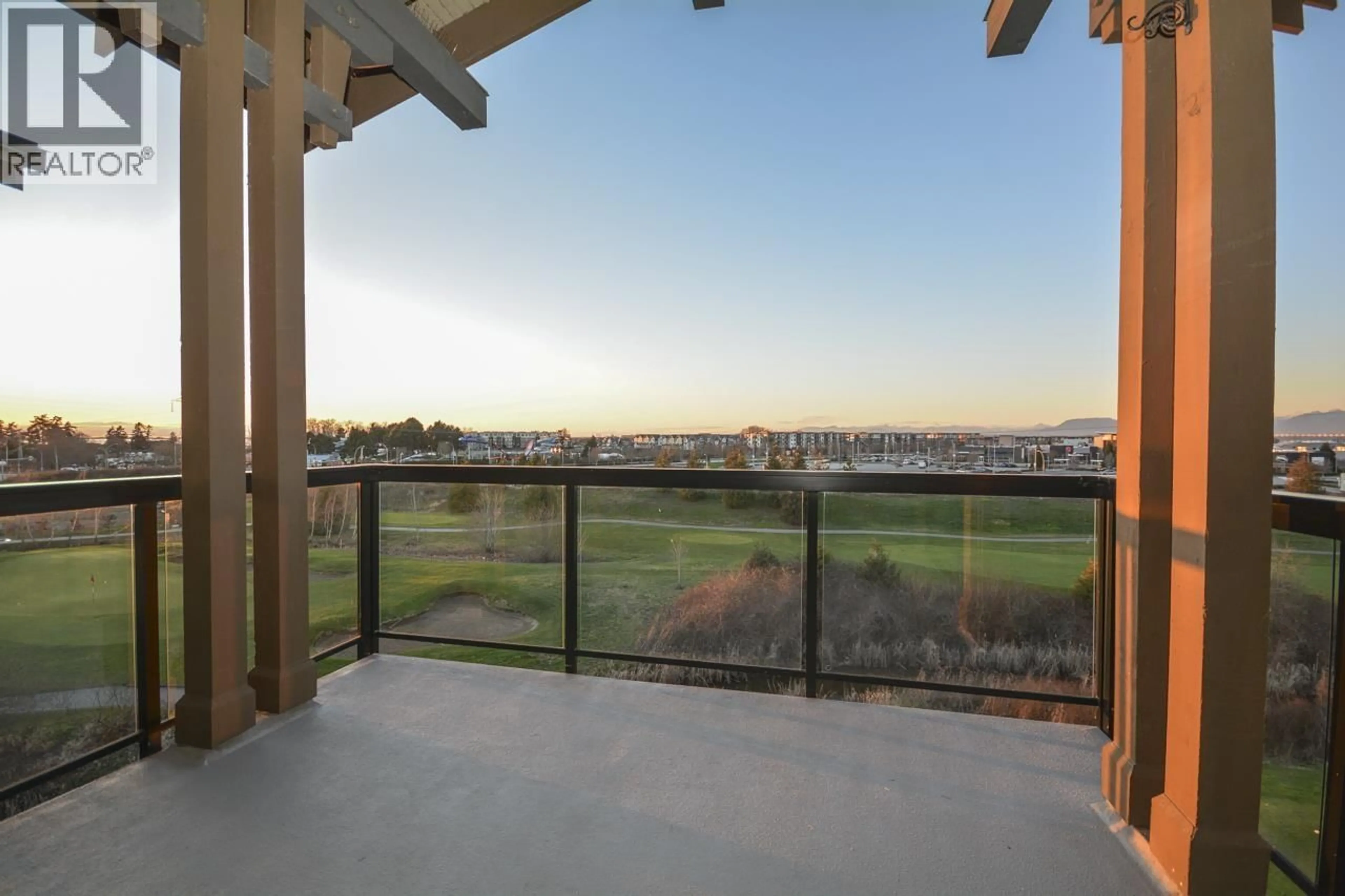 Balcony in the apartment, water/lake/river/ocean view for 406 - 4977 SPRINGS BOULEVARD, Delta British Columbia V4M0C1