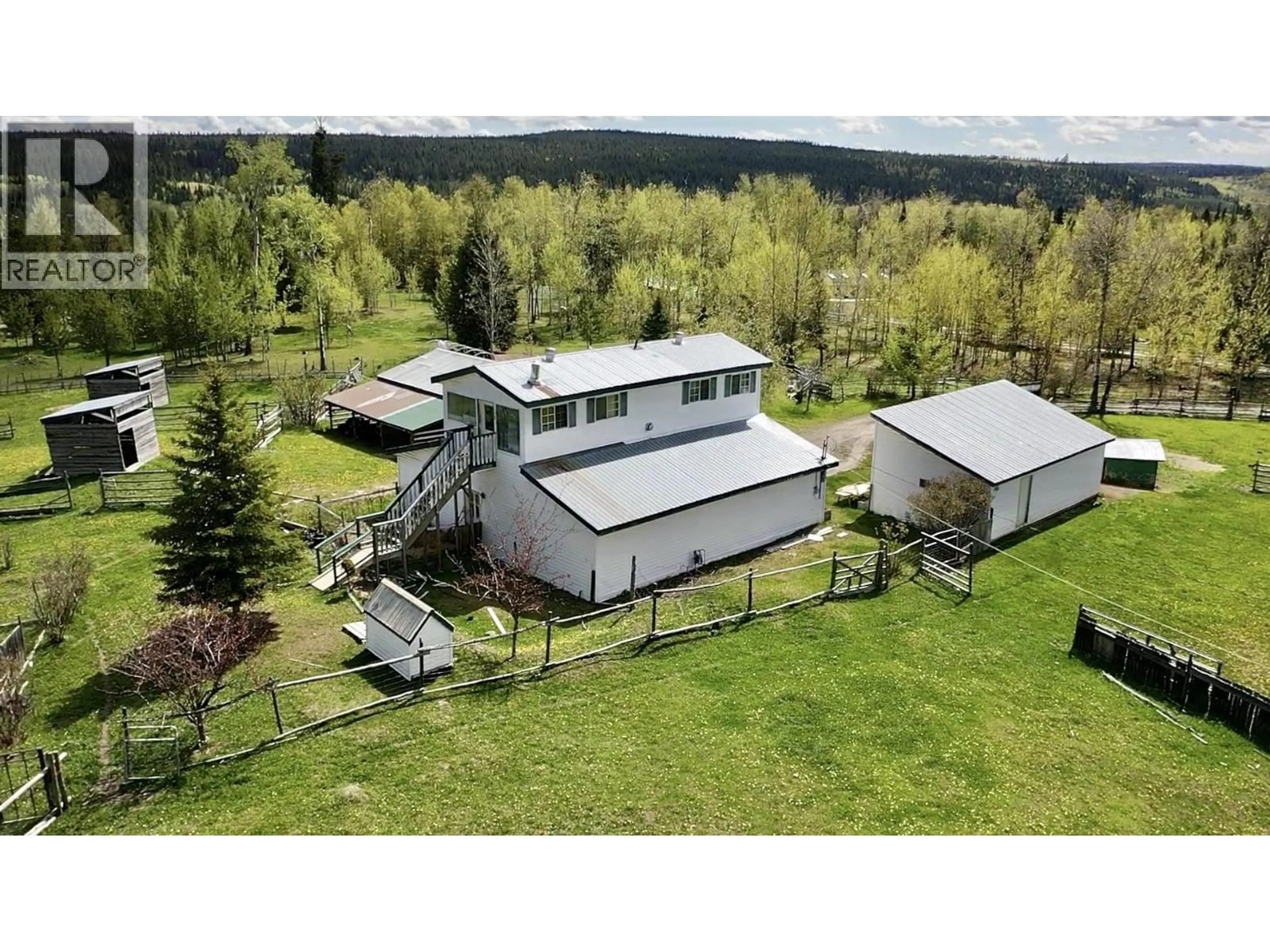 A pic from outside/outdoor area/front of a property/back of a property/a pic from drone, building for 5403 UPPER HOUSEMAN ROAD, Forest Grove British Columbia V0K1G0