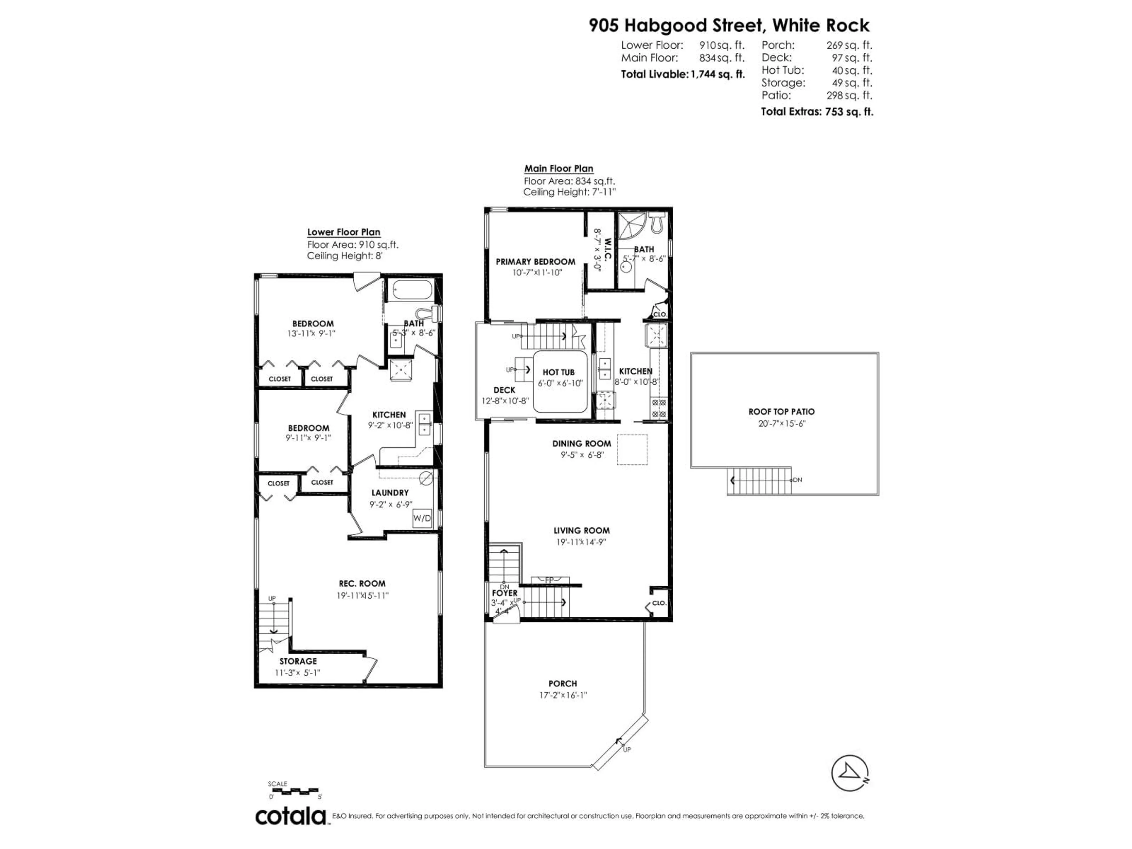 Floor plan for 905 HABGOOD STREET, White Rock British Columbia V4B4W5
