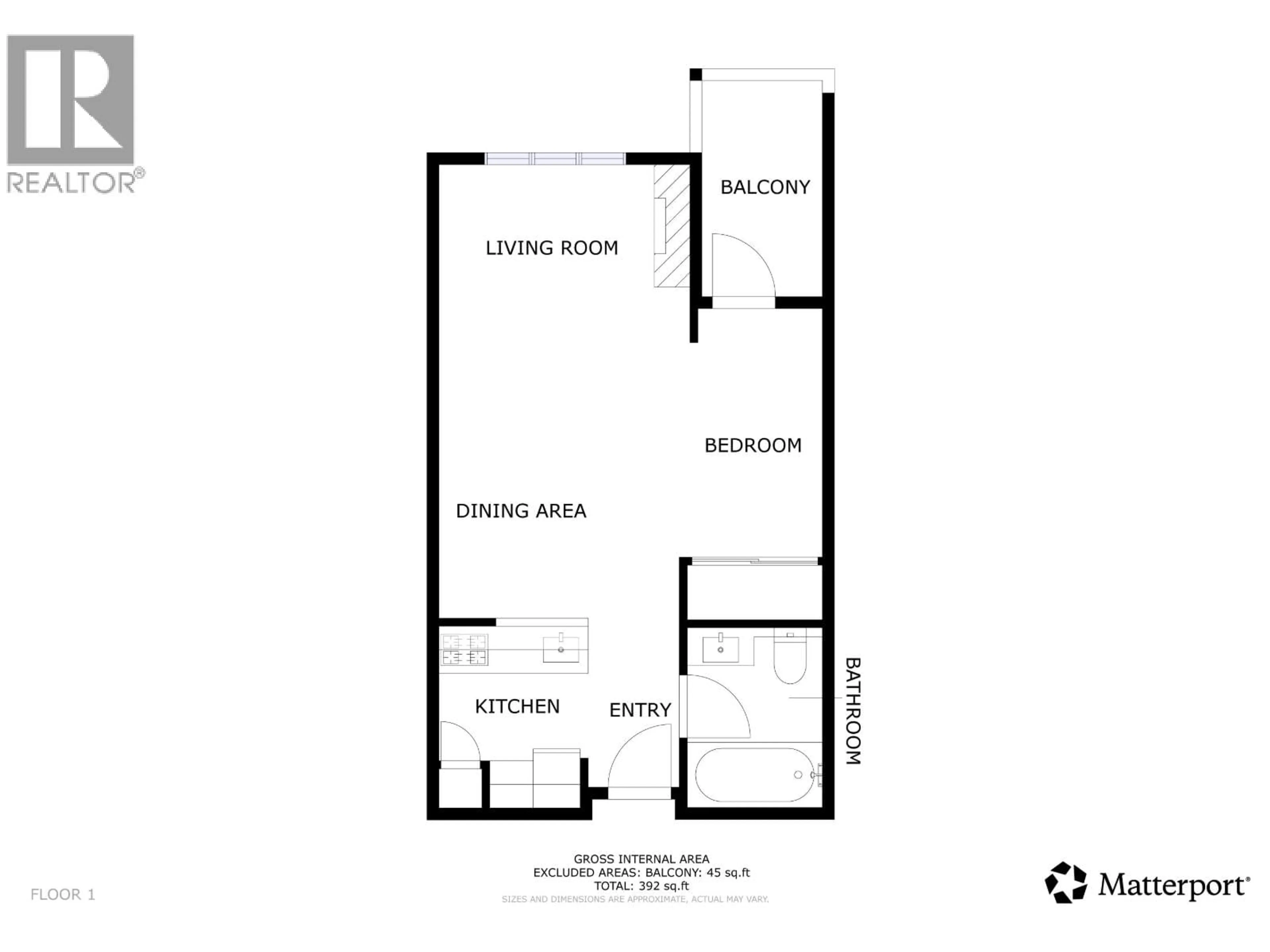 Floor plan for 616 - 4899 PAINTED CLIFF ROAD, Whistler British Columbia V8E1E2