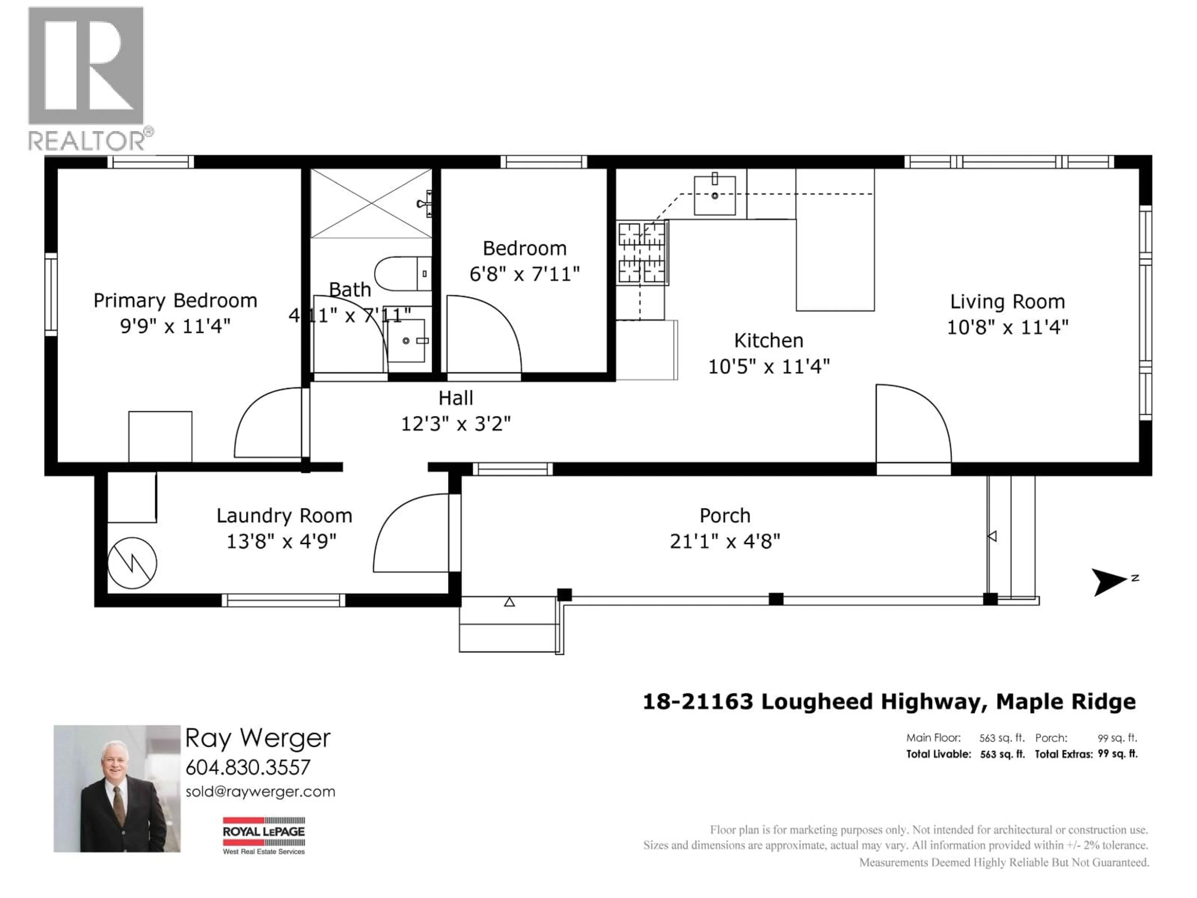 Floor plan for 18 - 21163 LOUGHEED HIGHWAY, Maple Ridge British Columbia V2X2R4