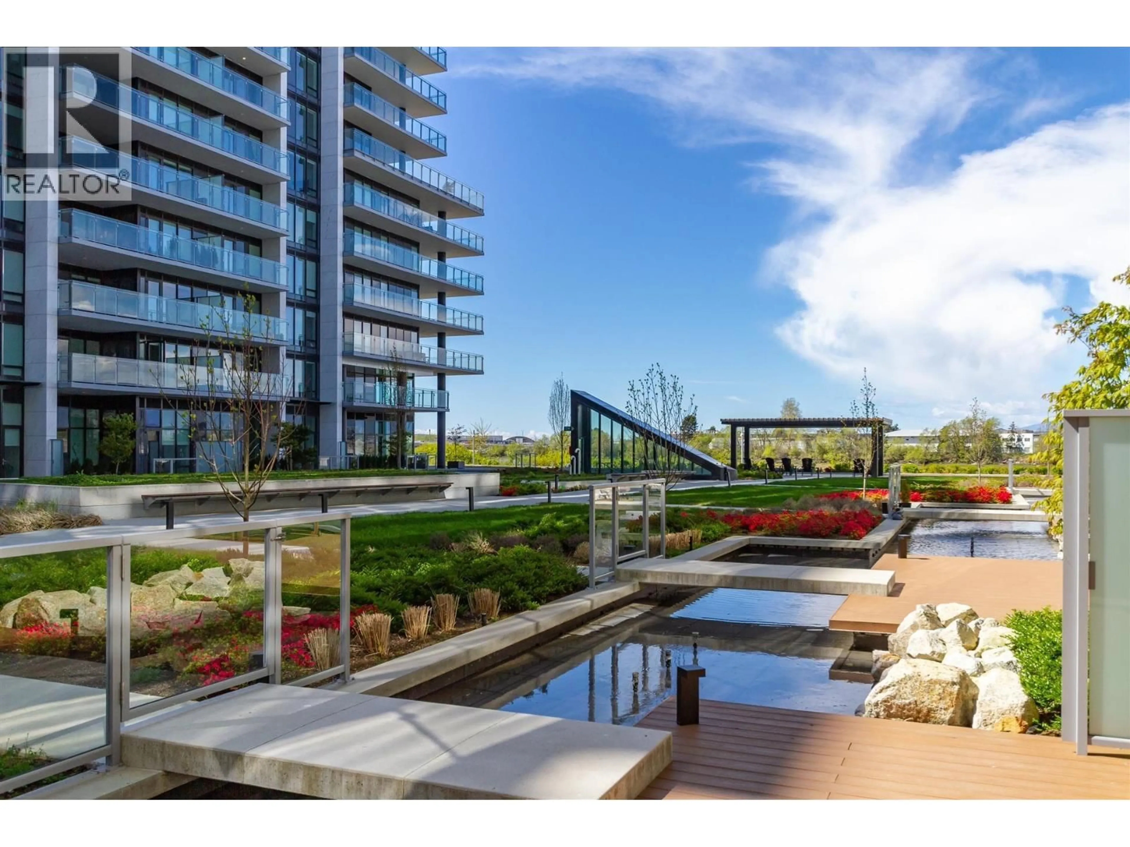 Patio, water/lake/river/ocean view for 110 - 6833 PEARSON WAY, Richmond British Columbia V7C0E8