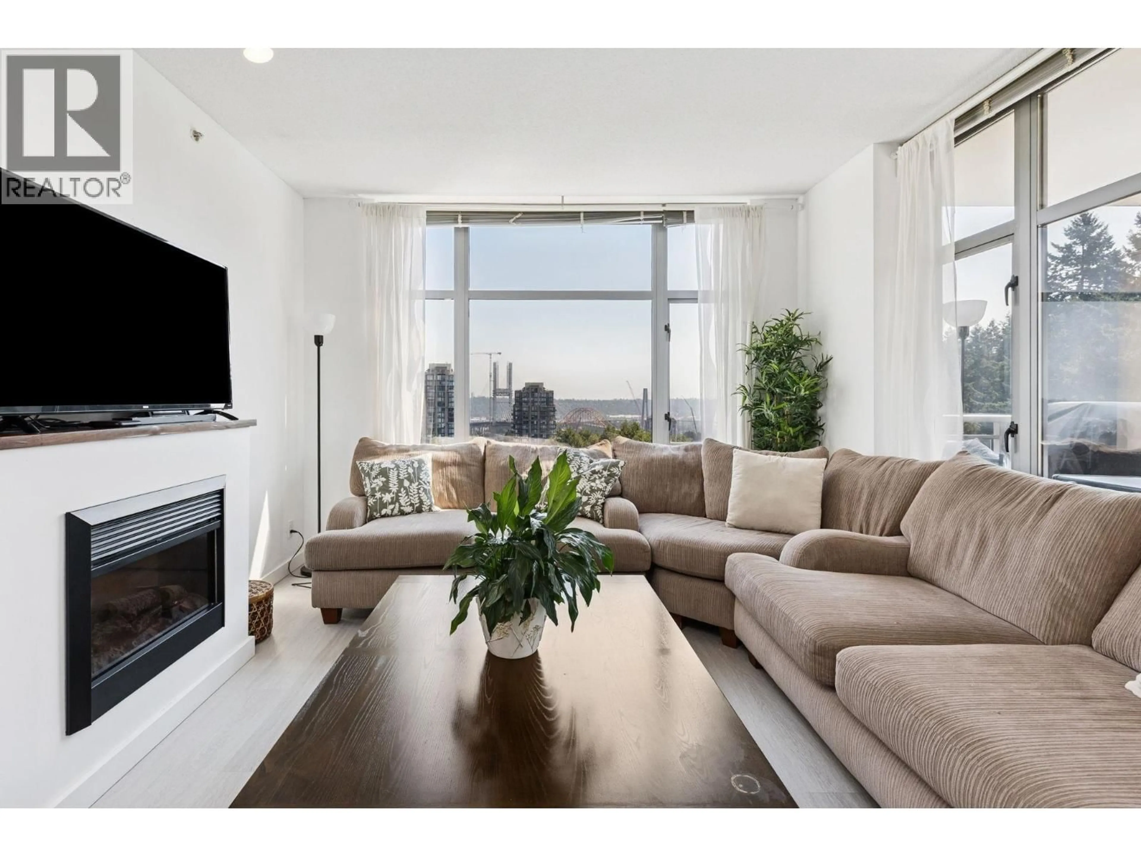 Living room with furniture, unknown for 1206 - 280 ROSS DRIVE, New Westminster British Columbia V3L0C2