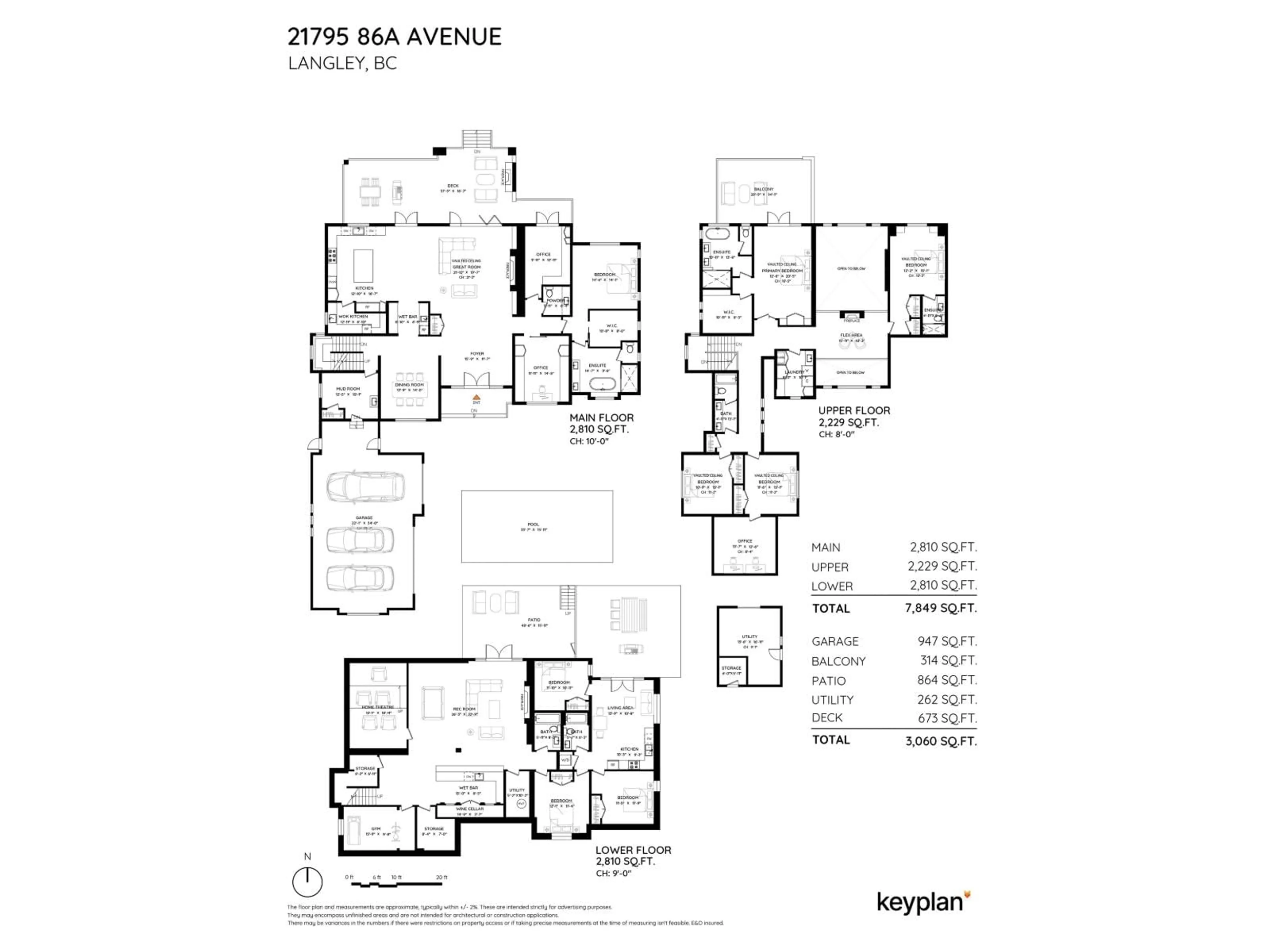 Floor plan for 21795 86A AVENUE, Langley British Columbia V1M3S7