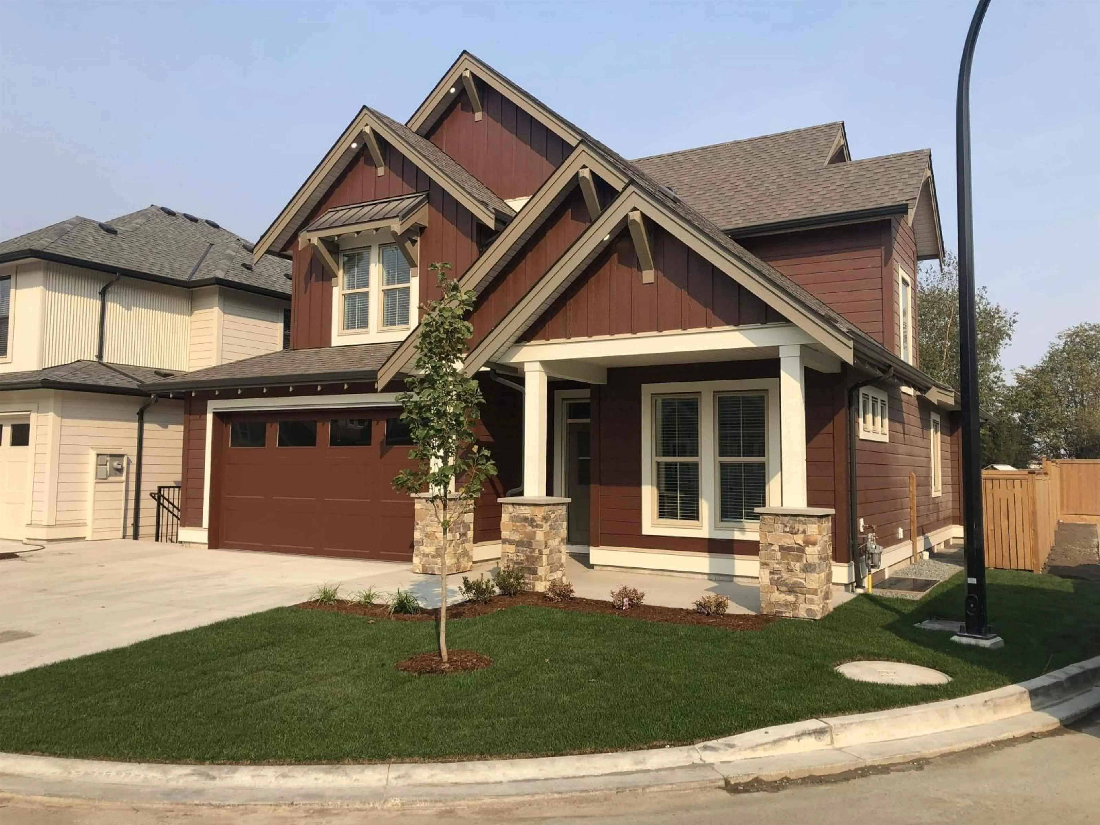 Home with brick exterior material, street for 50 - 46211 PROMONTORY ROAD, Chilliwack British Columbia V2R0E5