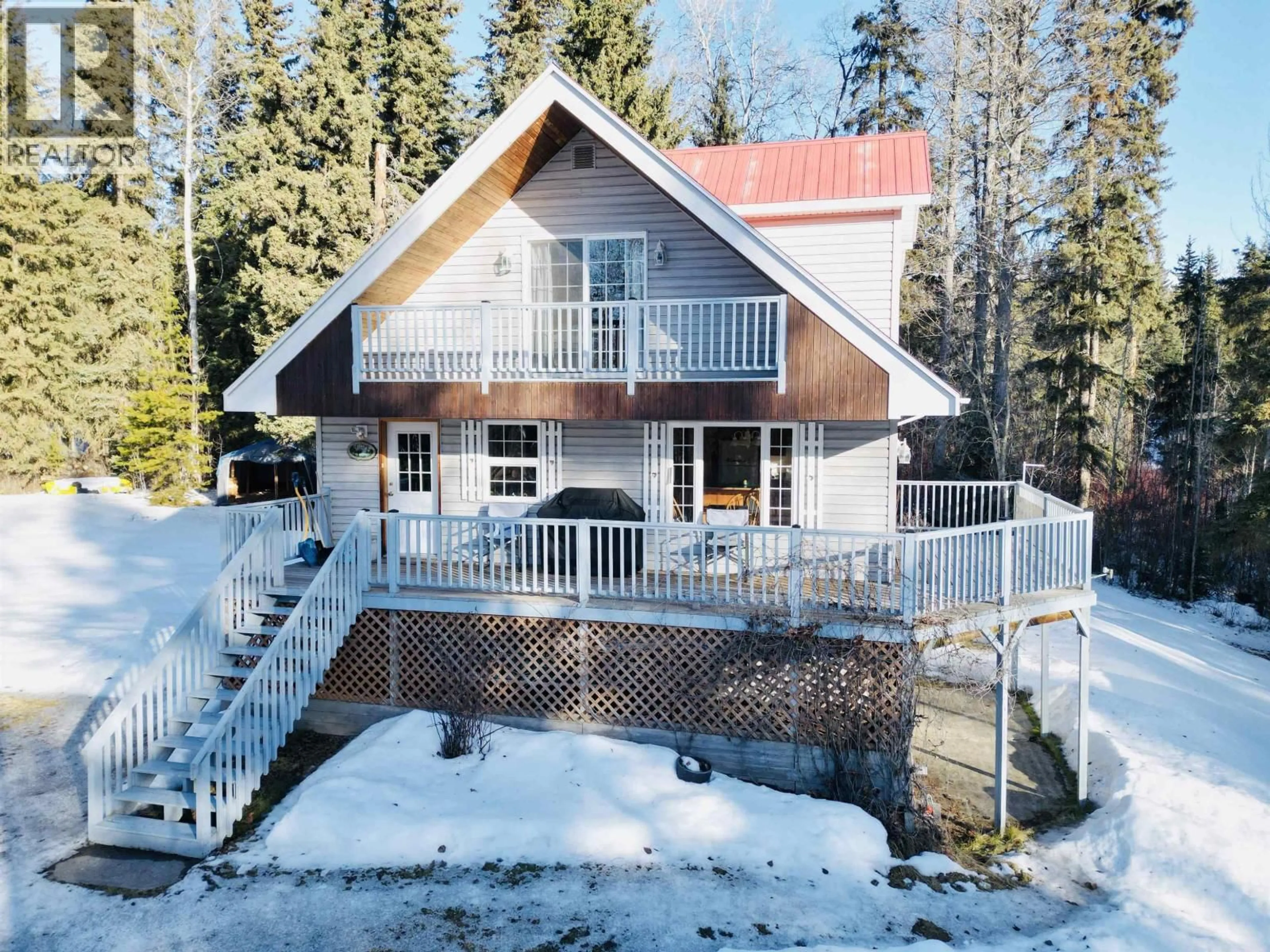 A pic from outside/outdoor area/front of a property/back of a property/a pic from drone, unknown for 8322 ROWLAND ROAD, Burns Lake British Columbia V0J1E1