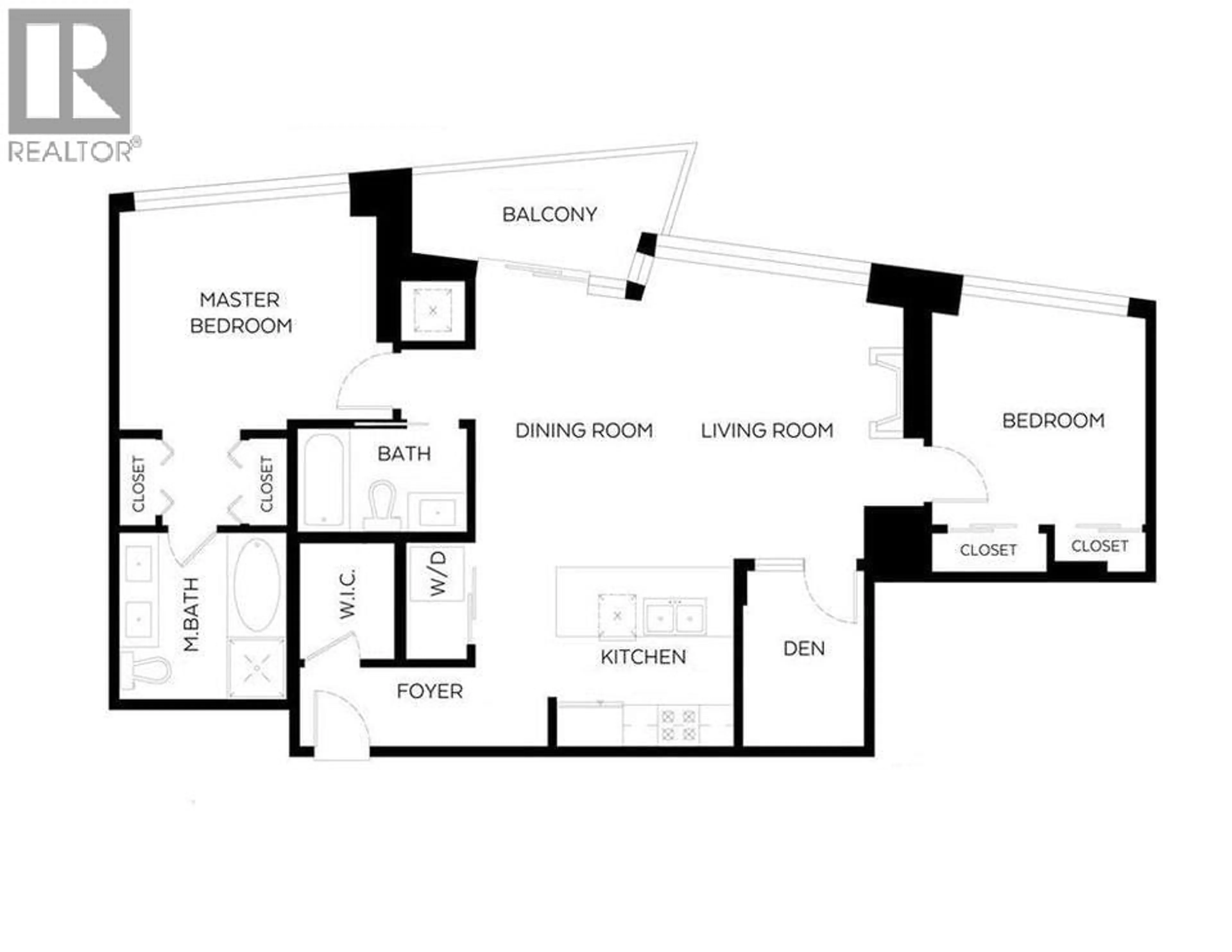 Floor plan for 2305 - 918 COOPERAGE WAY, Vancouver British Columbia V6B0A7