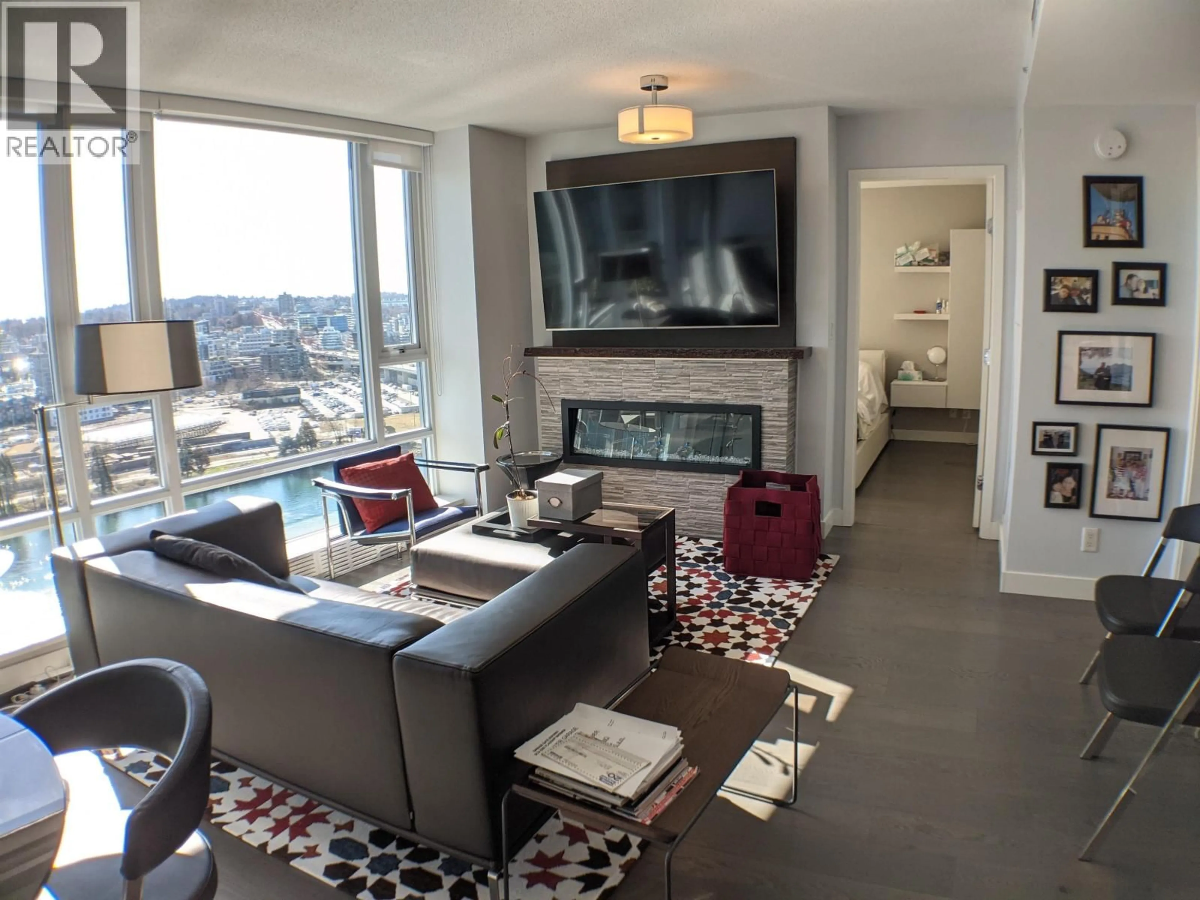 Living room with furniture, unknown for 2305 - 918 COOPERAGE WAY, Vancouver British Columbia V6B0A7