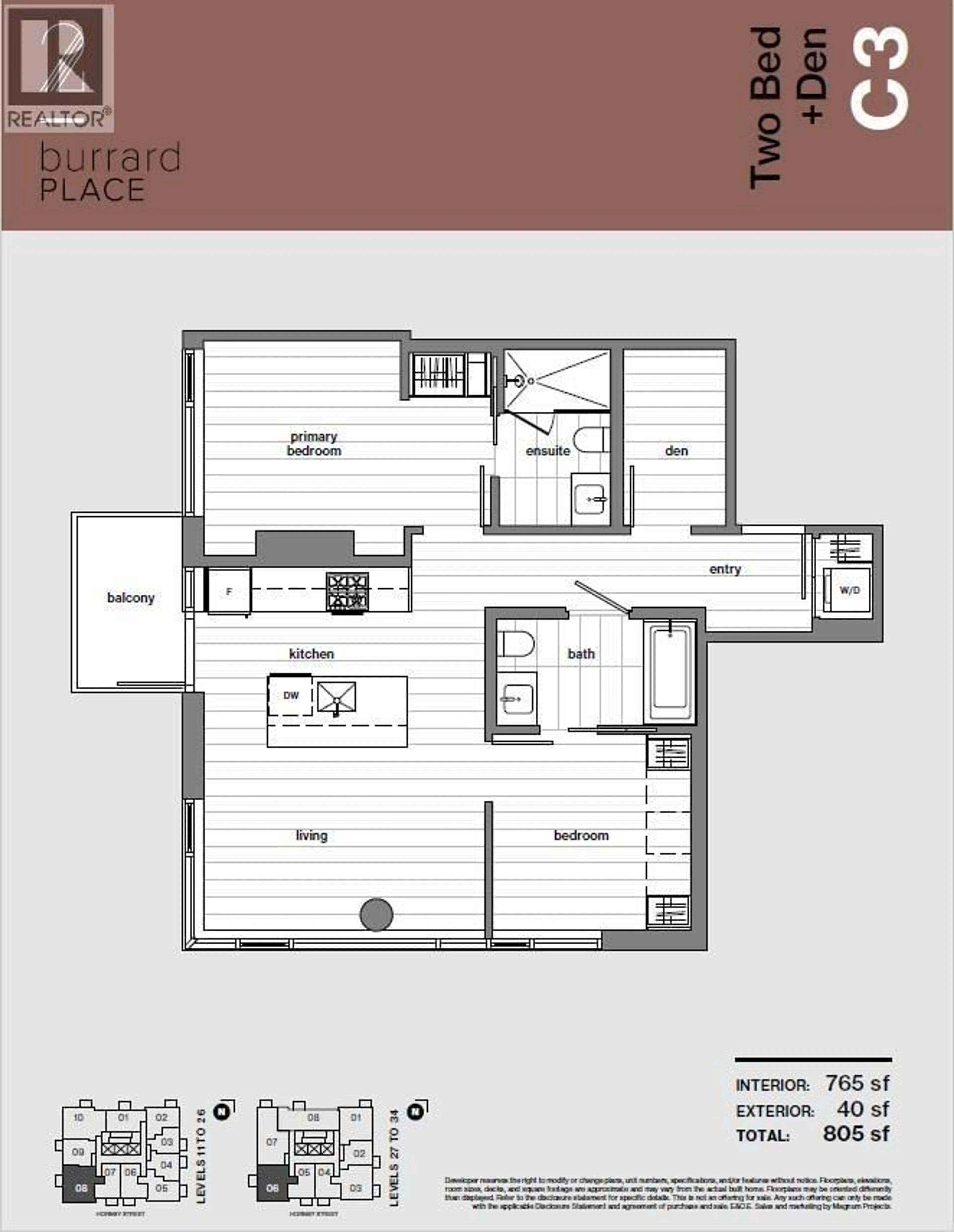 Floor plan for 3006 - 1277 HORNBY STREET, Vancouver British Columbia V6Z1W2
