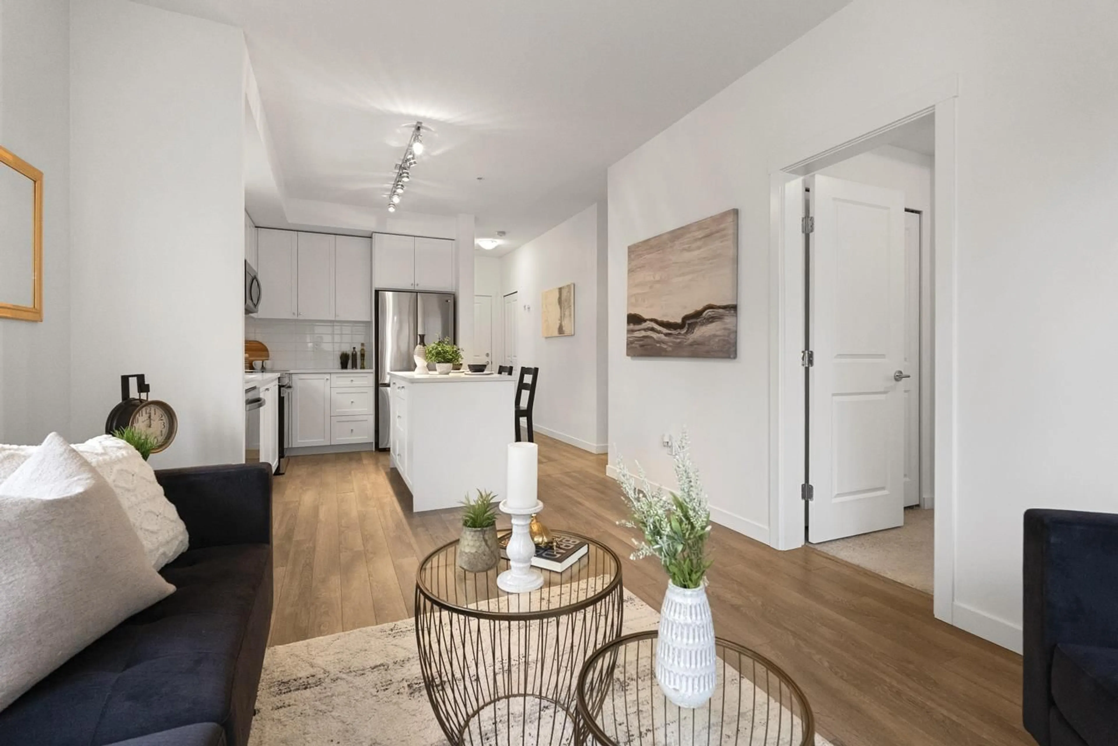 Living room with furniture, unknown for 408 - 15835 85 AVENUE, Surrey British Columbia V4N6W6