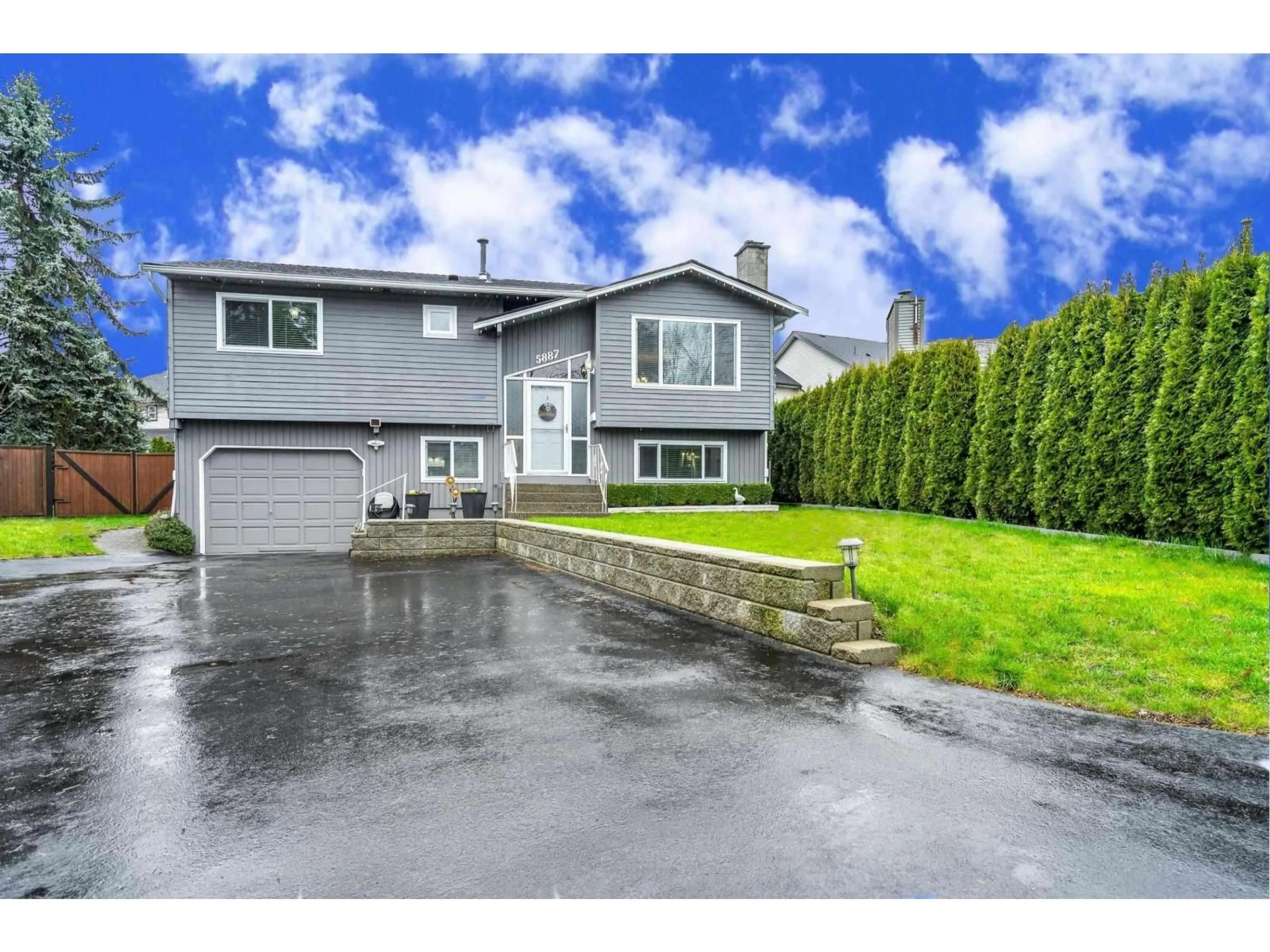 Home with vinyl exterior material, street for 5887 184B STREET STREET, Surrey British Columbia V3S5S9