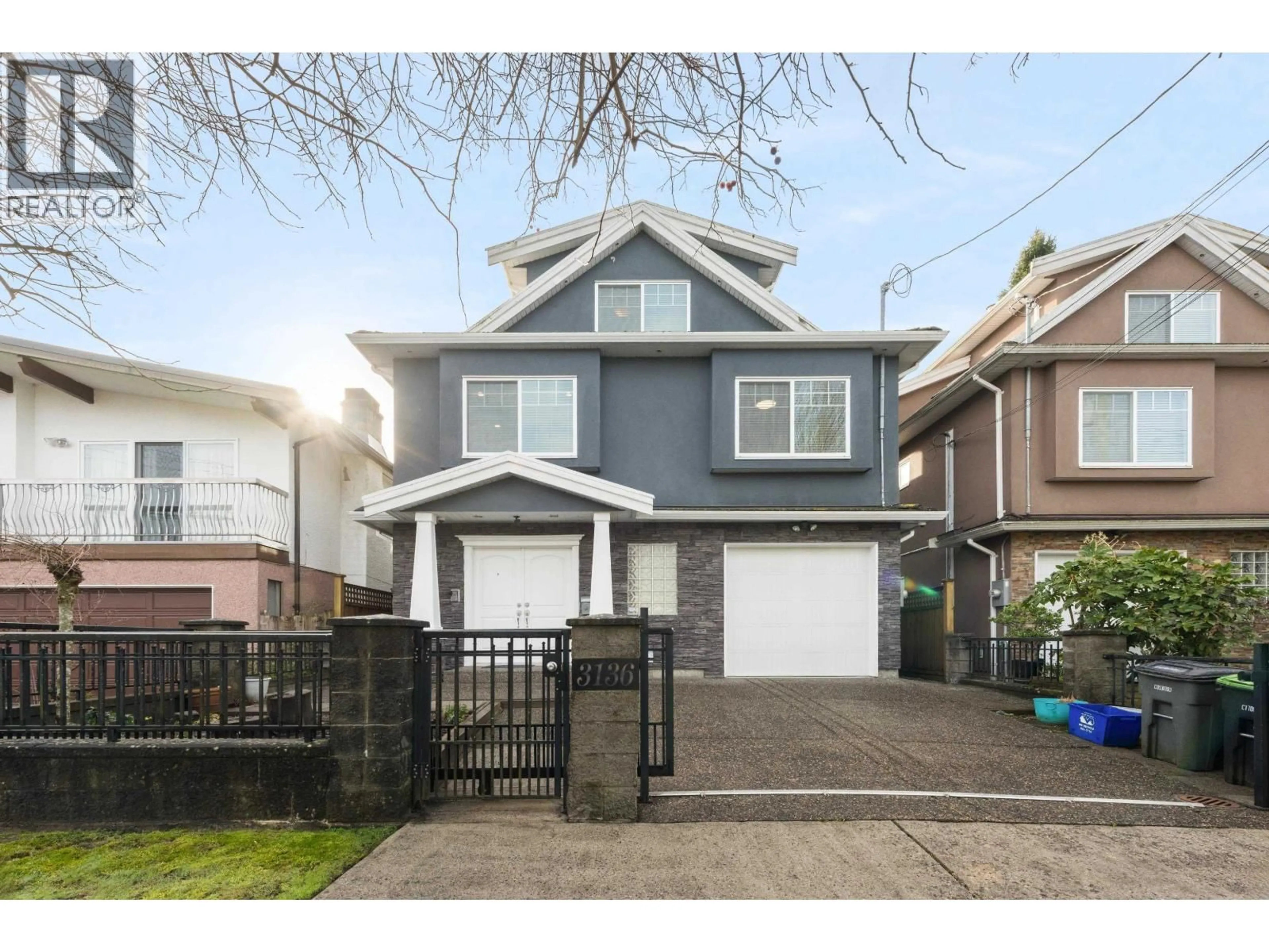 Home with vinyl exterior material, street for 3136 47TH AVENUE, Vancouver British Columbia V5S1C6