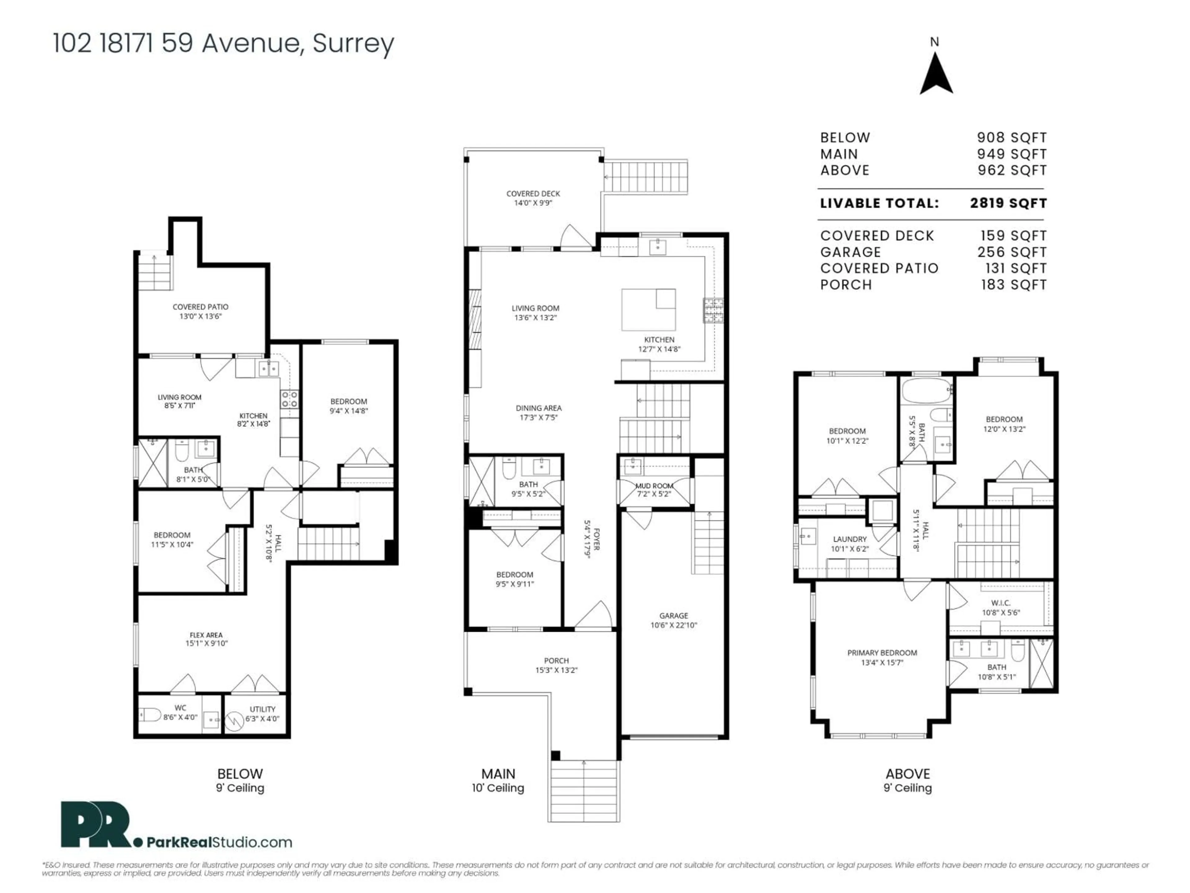 Floor plan for 102 - 18171 59 AVENUE, Surrey British Columbia V3S5R8