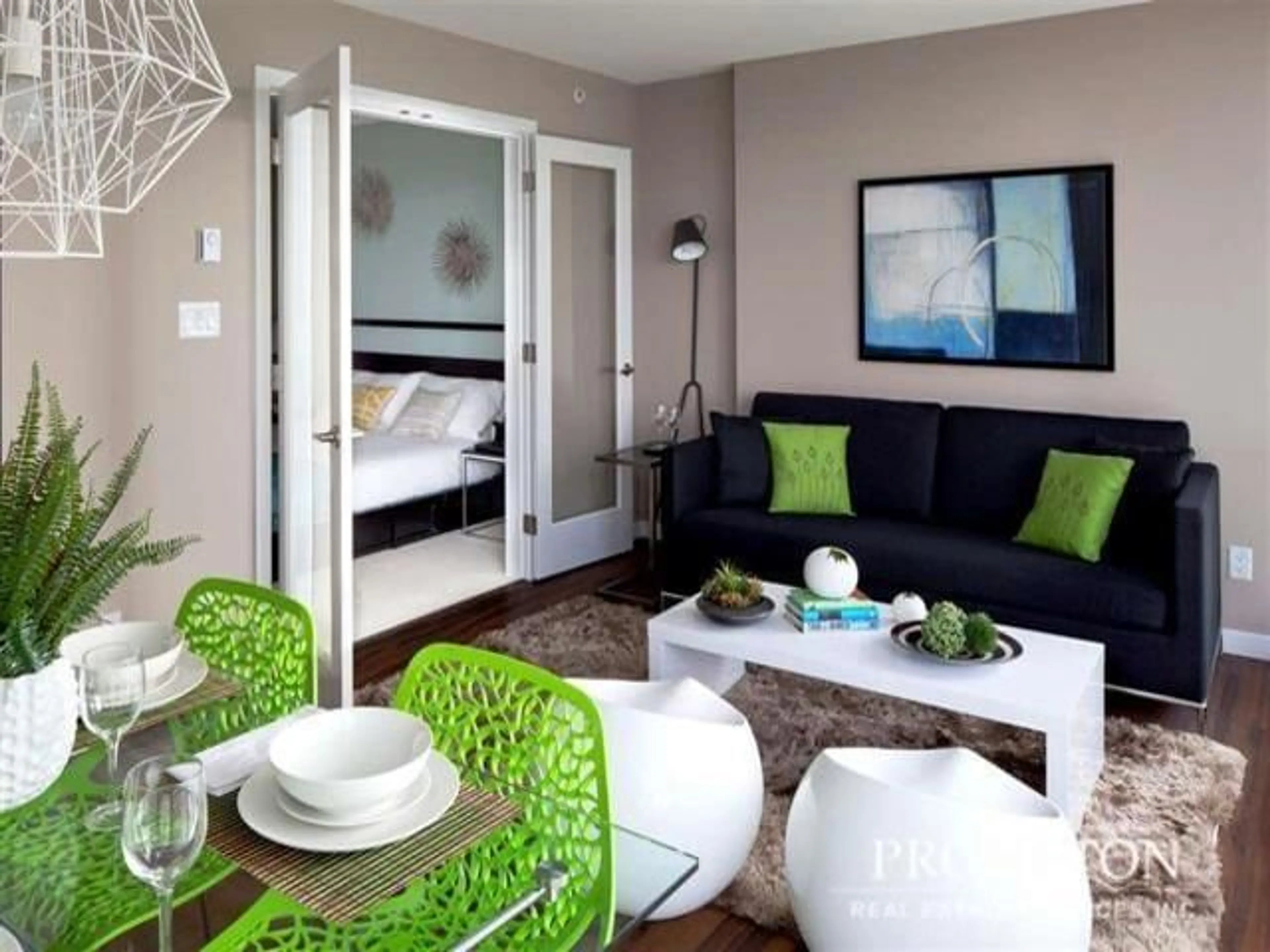 Living room with furniture, unknown for 3601 - 9981 WHALLEY BOULEVARD, Surrey British Columbia V3T0G6