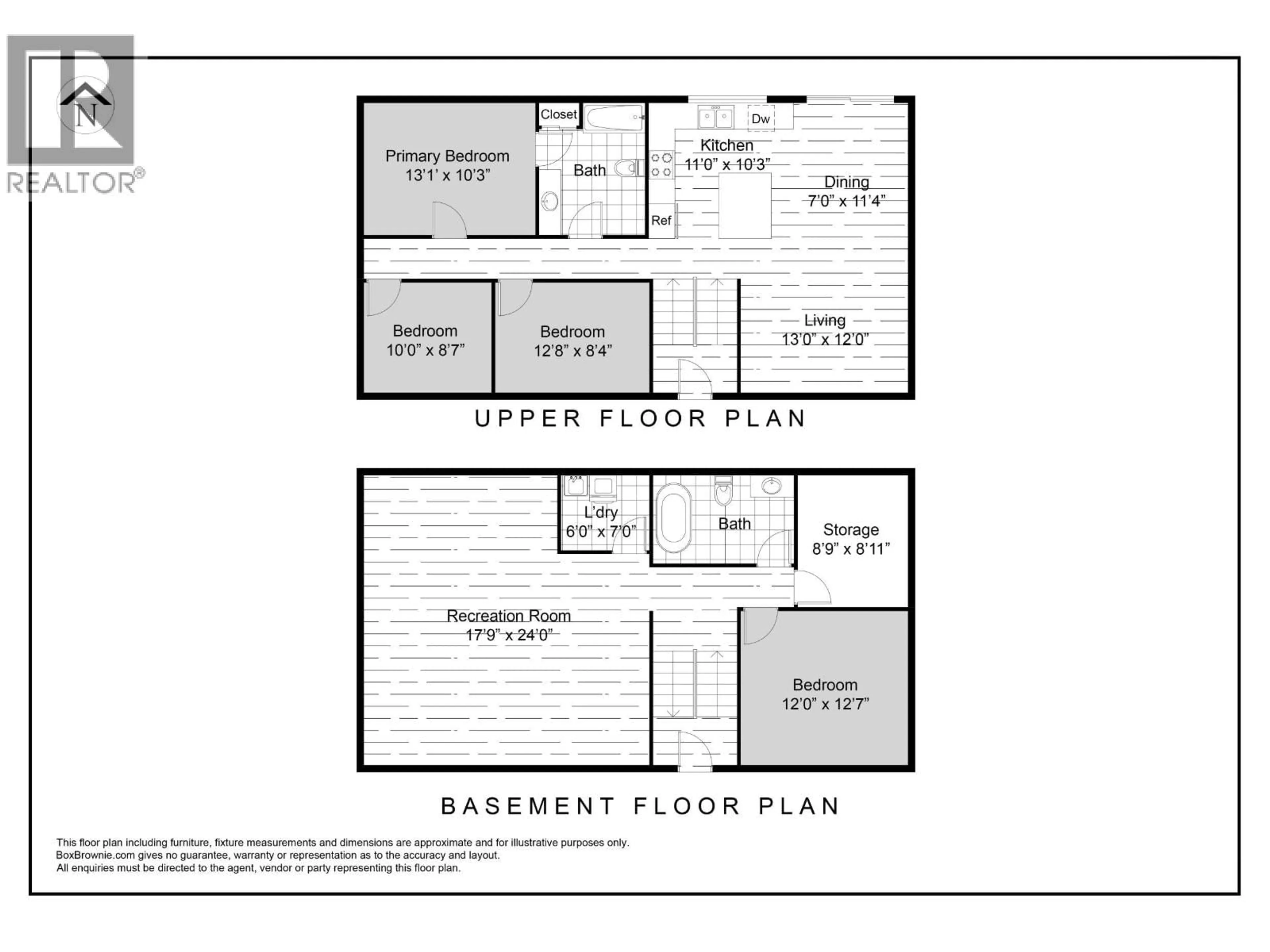 Floor plan for 8724 114 AVENUE, Fort St. John British Columbia V1J0C3