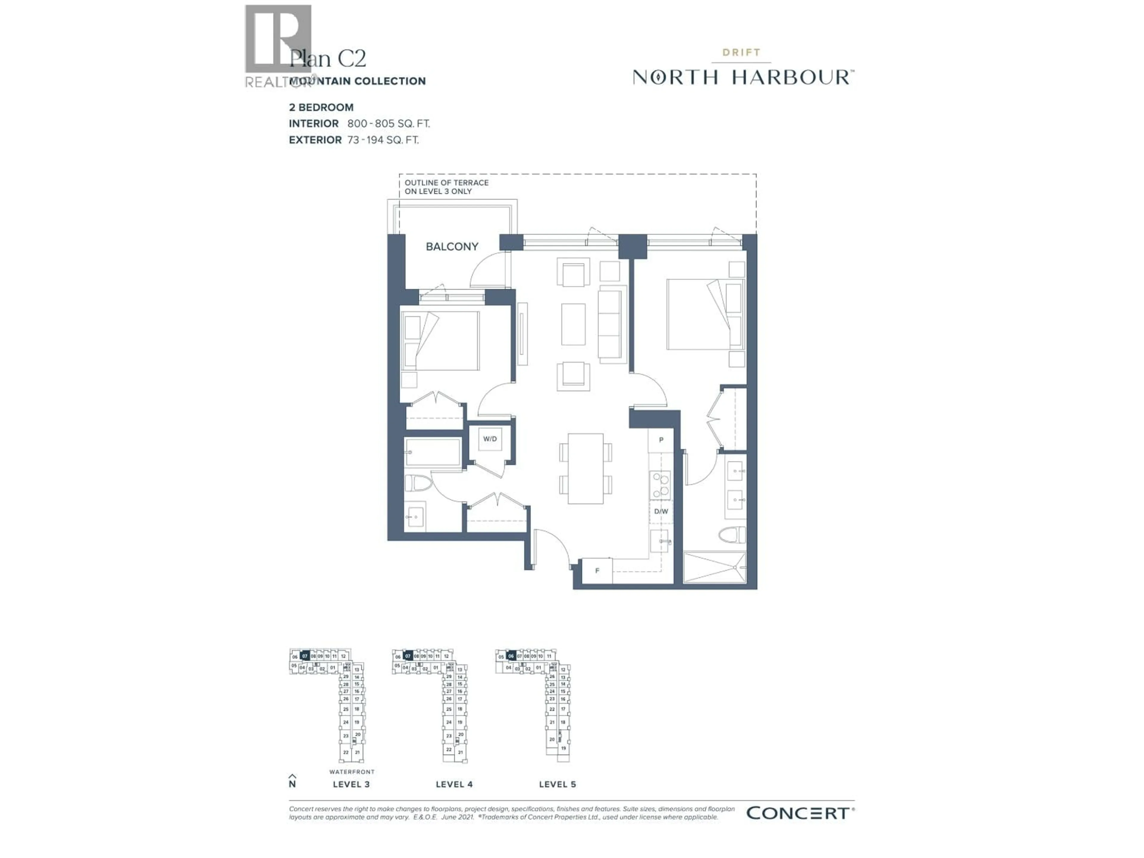 Floor plan for 307 - 755 HARBOURSIDE DRIVE, West Vancouver British Columbia V7P0G1
