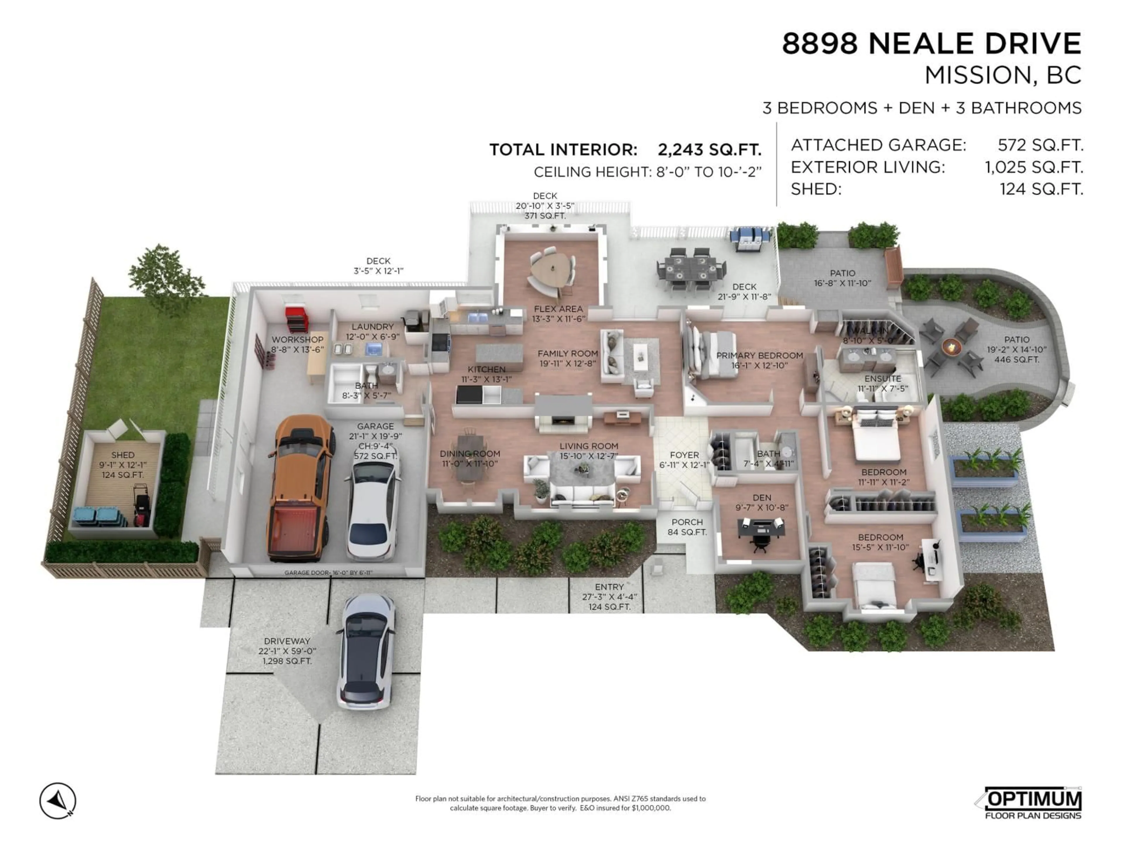 Floor plan for 8898 NEALE DRIVE, Mission British Columbia V4S1A5