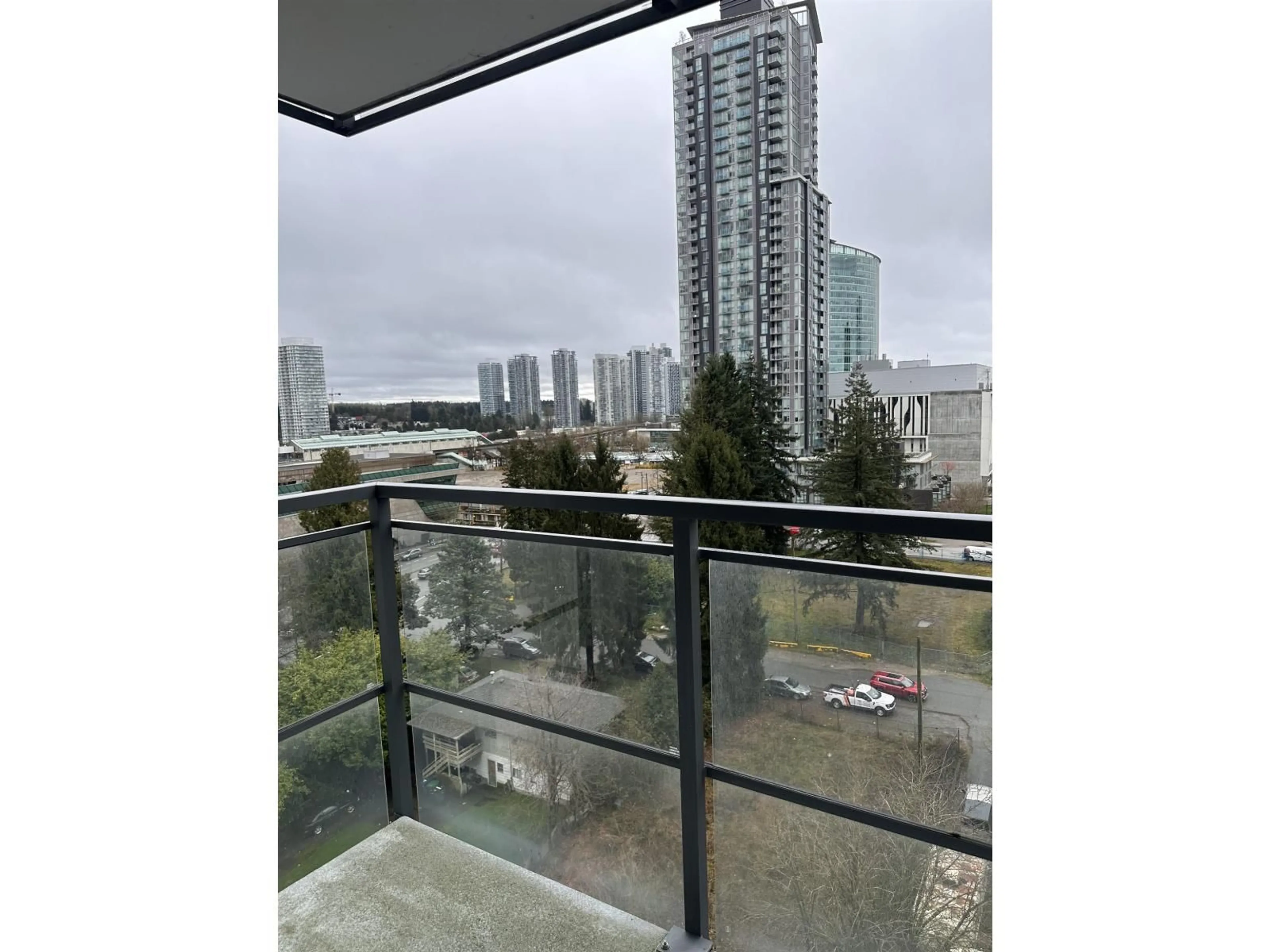 Balcony in the apartment, city buildings view from balcony for 1112 - 13398 104 AVENUE, Surrey British Columbia V3T1V6