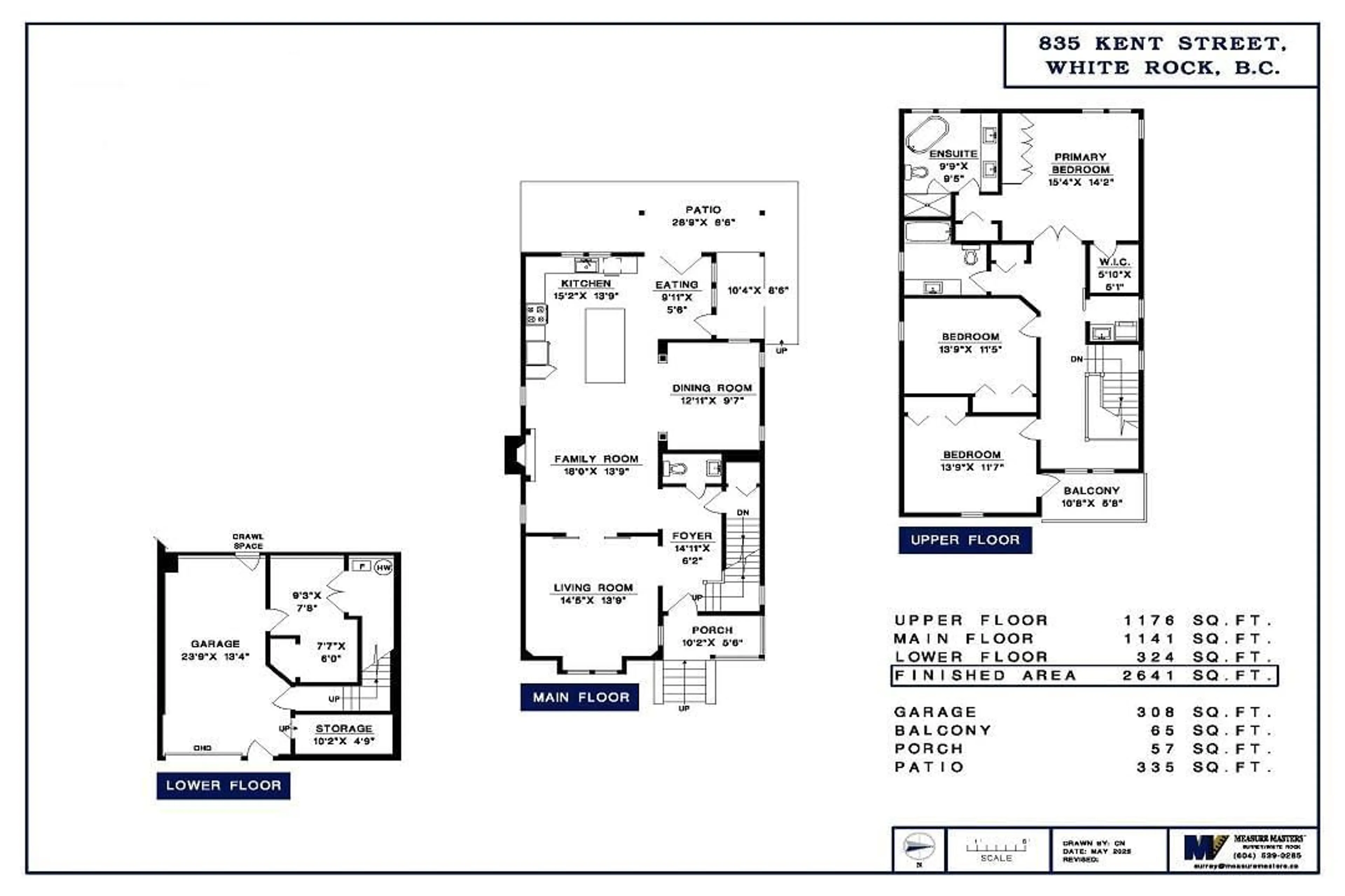 Floor plan for 835 KENT STREET, White Rock British Columbia V4B1C7