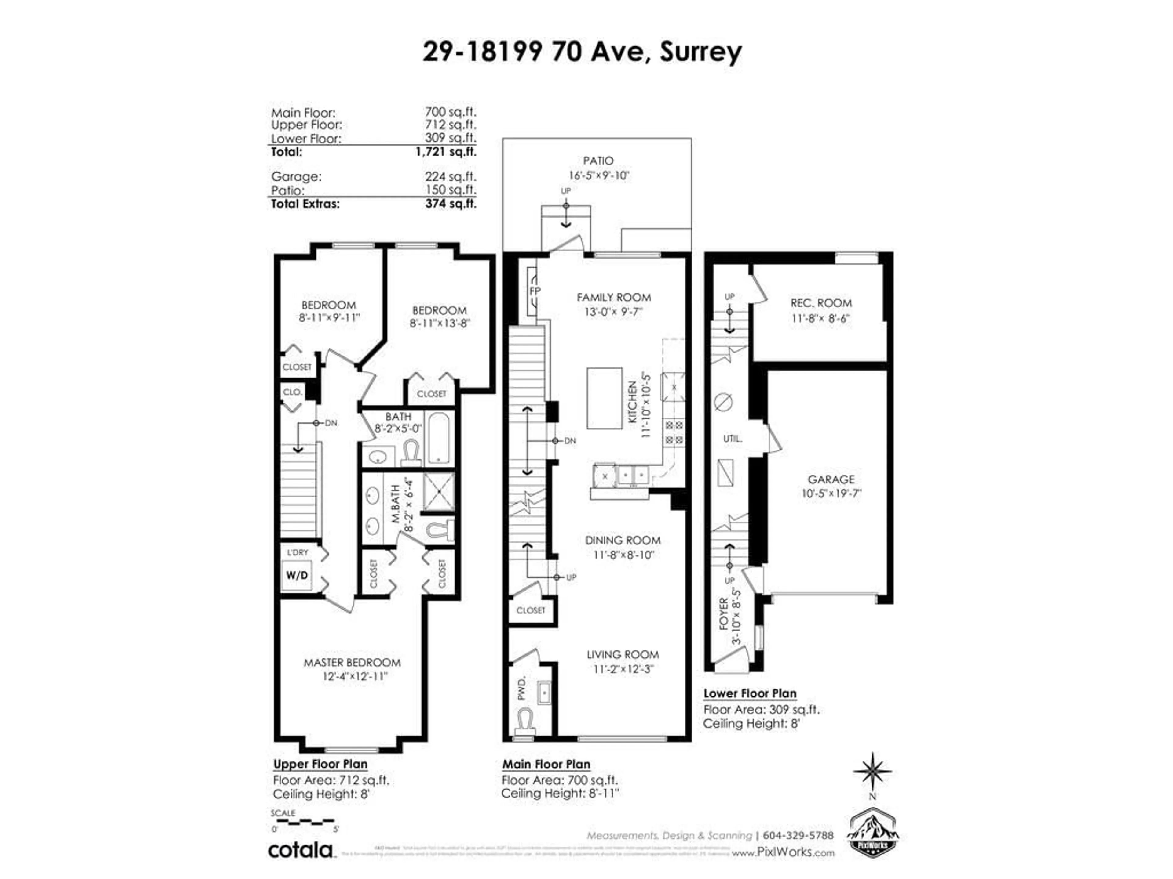 Floor plan for 29 - 18199 70 AVENUE, Surrey British Columbia V3S2N9